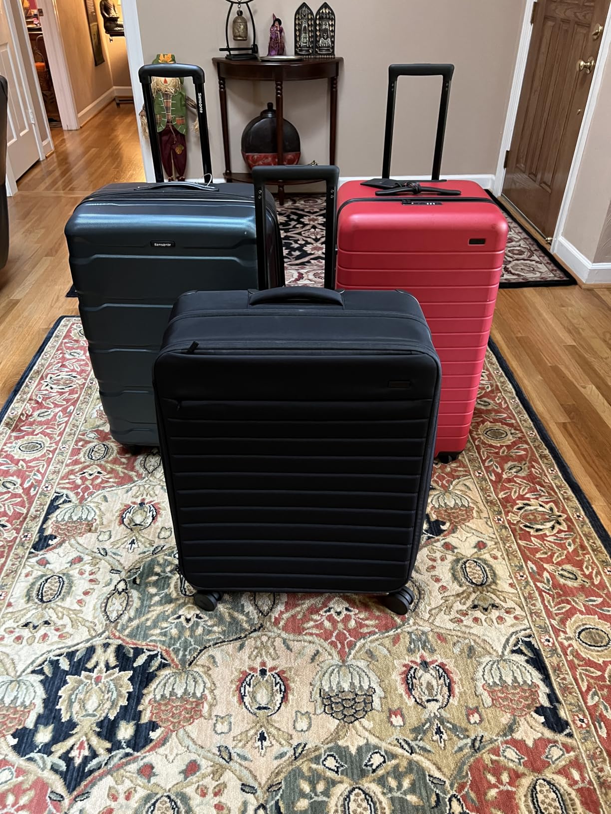 Away Softside Large Checked Suitcase, 29 Inch Expandable Luggage For Men & Women, Durable Nylon Exterior, TSA Approved Lock, Ideal For Trips 2+ Weeks, Clay Pink customer photo 1