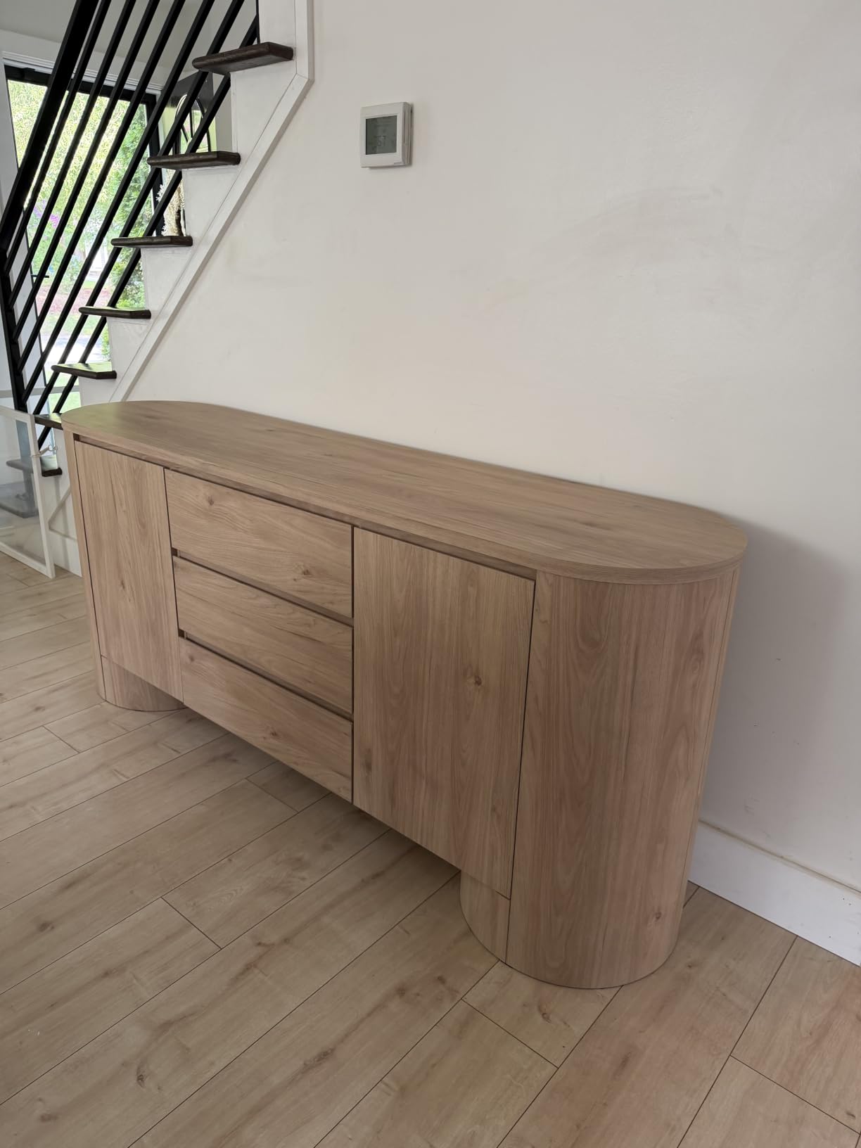 Modway Duval Oval Wood Grain 71 Inch Sideboard with Doors and Drawers in Hickory Frost customer photo 1