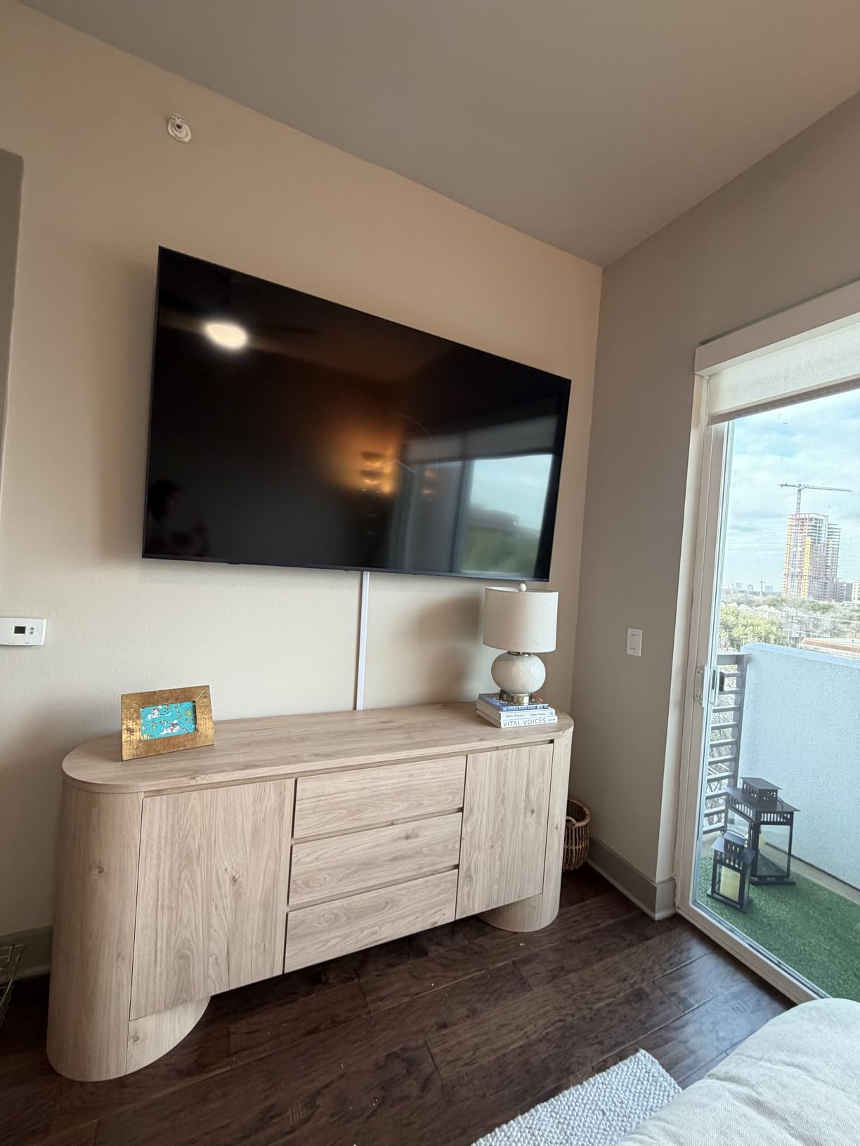 Modway Duval Oval Wood Grain 71 Inch Sideboard with Doors and Drawers in Hickory Frost customer photo 2