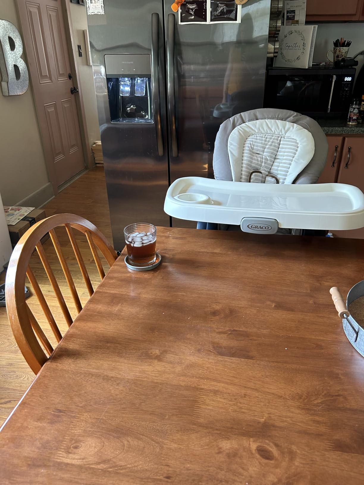 Graco DuoDiner DLX 6-in-1 Convertible High Chair, Infant to Toddler Booster & Youth Stool, Adjustable Height & Recline, Easy Clean Tray Insert, Arlo customer photo 1