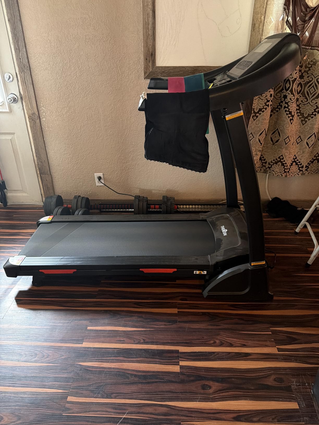THERUN Incline Treadmill, Treadmills for Running and Walking, 400 lbs Weight Capacity Folding Treadmill with 0-16% Auto Incline, Wide Belt, 4.0 HP customer photo 2