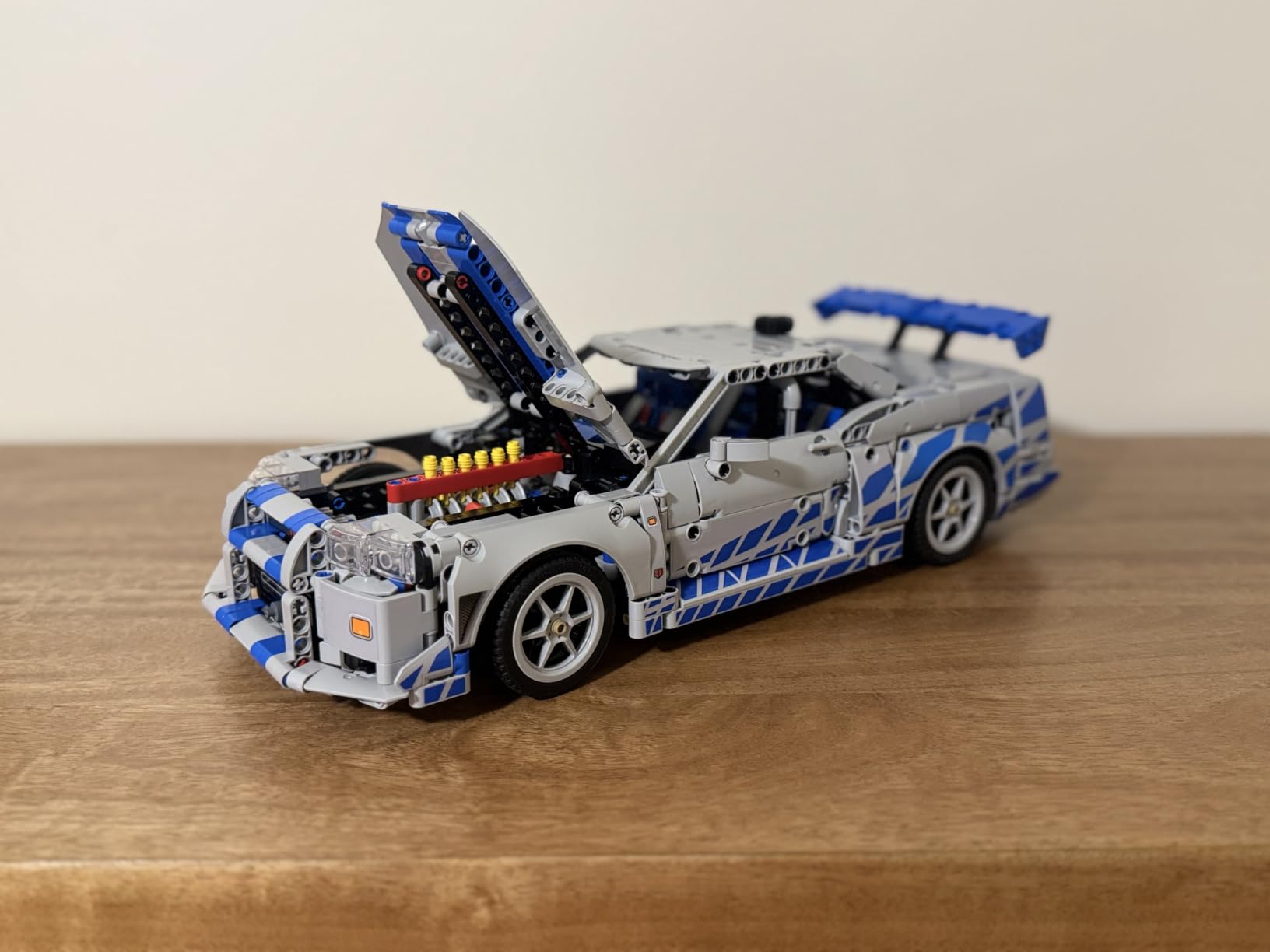 Technic 2 Fast 2 Furious Nissan Skyline GT-R (R34) Car - DIY Kit and Building Set for Adults - Collectible Model Street Racer with Drift Function - Gift for Car Enthusiasts and Movie Fans - 42210 customer photo 1