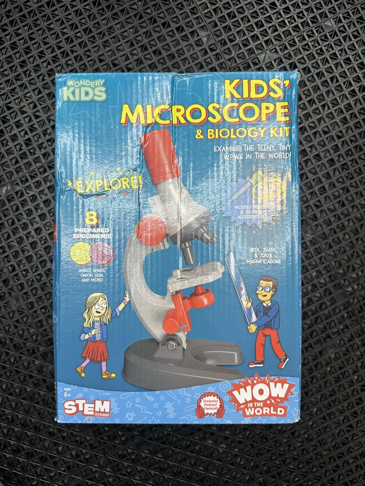 Wow in The World Kids' Microscope & Biology Kit, Up to 720x Magnification, LED Illumination, Prepared & Blank Slides, Companion Audio Content, Beginner Science Gift for Ages 6+ by Thames & Kosmos customer photo 1
