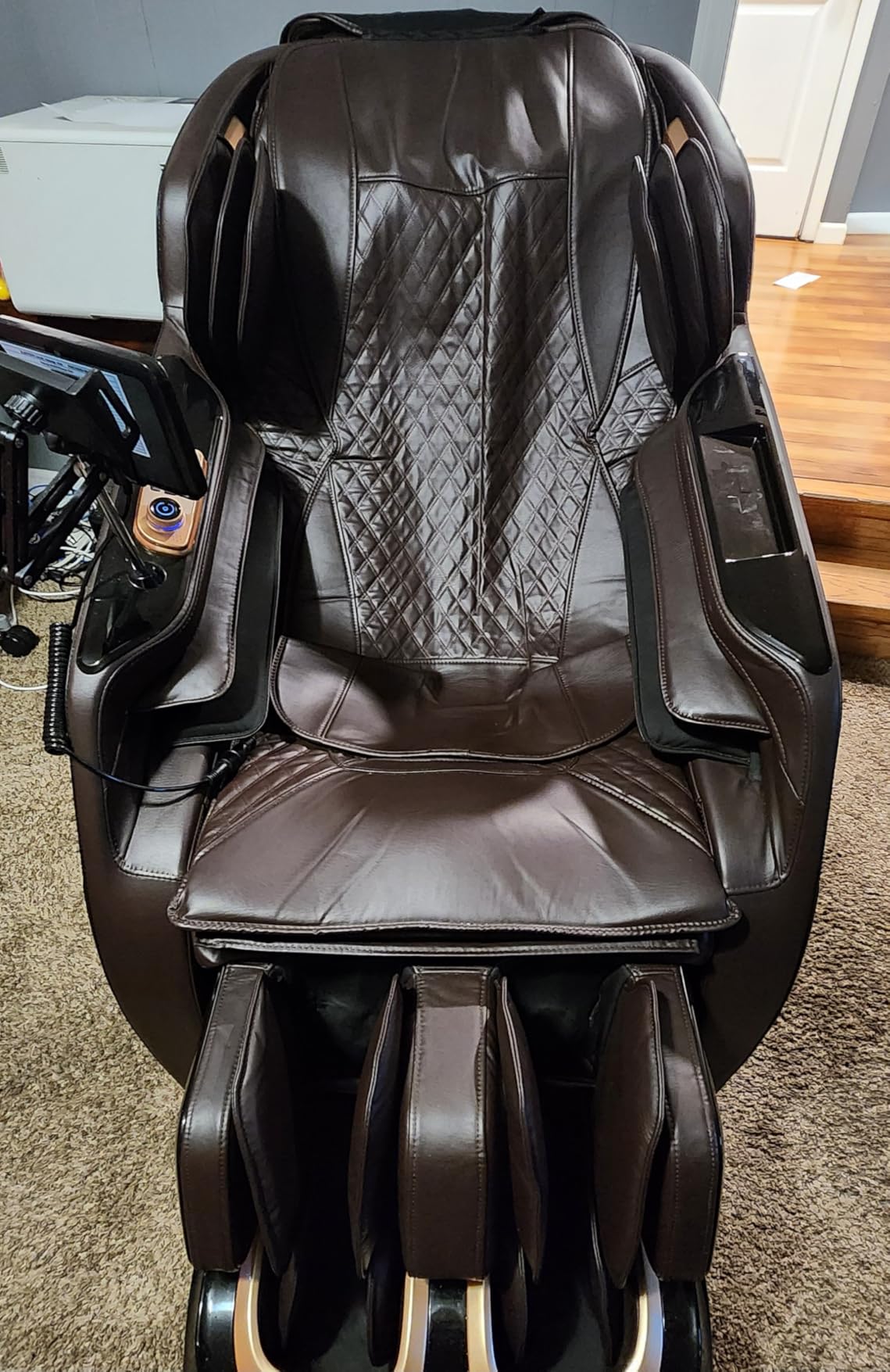 4D Massage Chairs Full Body, Zero Gravity SL-Track Shiatsu Massage Chair Recliner, Core Heating, 20 Massage Techniques, Deep Yoga Stretch, Foot Rollers, Ai Voice, Touch Screen, Wireless Charging customer photo 1