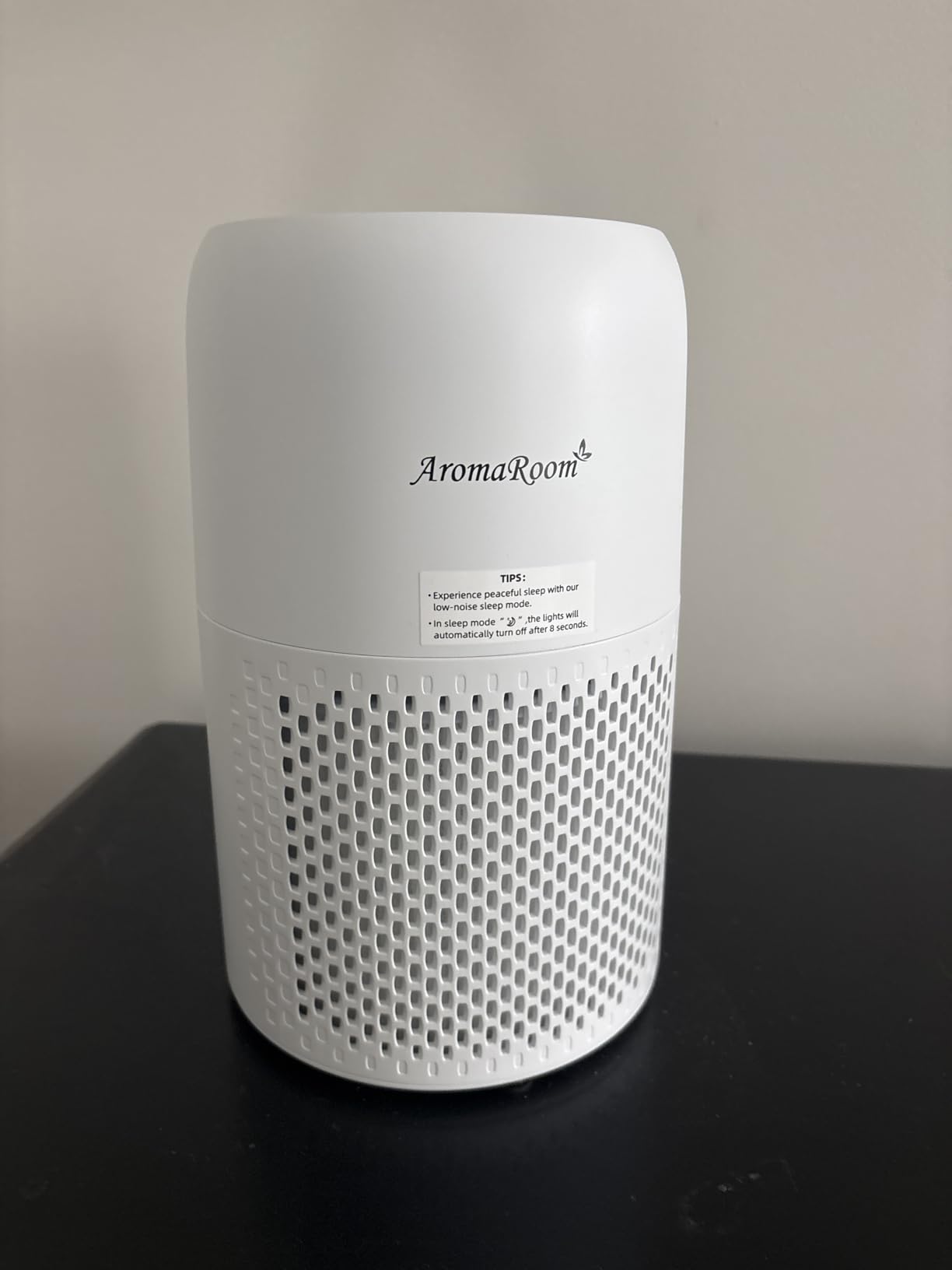 Air Purifier for Home Bedroom, AromaRoom H13 HEPA Air Filter For Smoke Pollen Dander Hair Smell Air Cleaner, 3-in-1 Filter with Sleep Mode, Quiet Air Cleaner For Pets, Home, Baby Room (White) customer photo 1