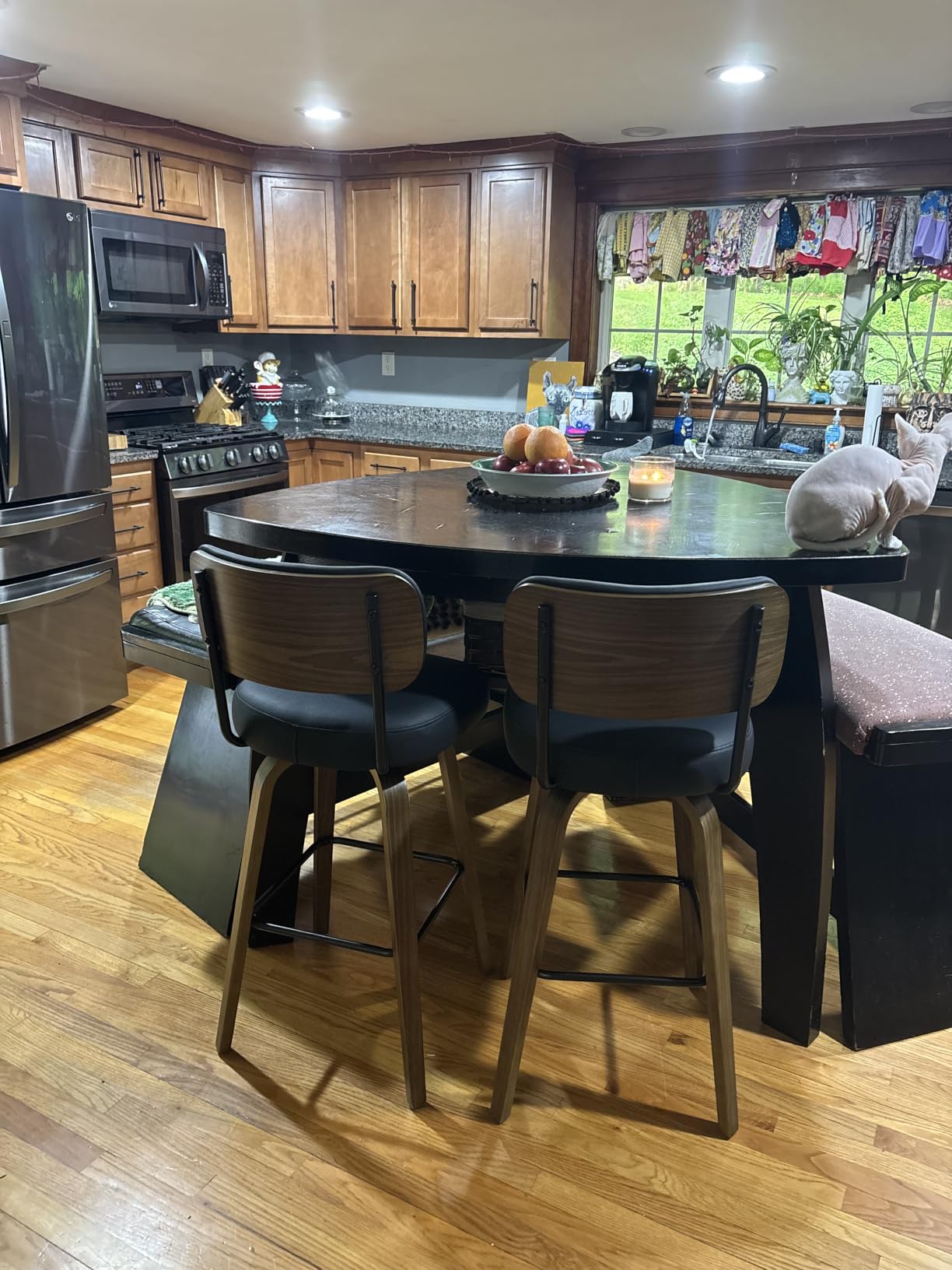 Swivel Bar Stools Set of 3, 26