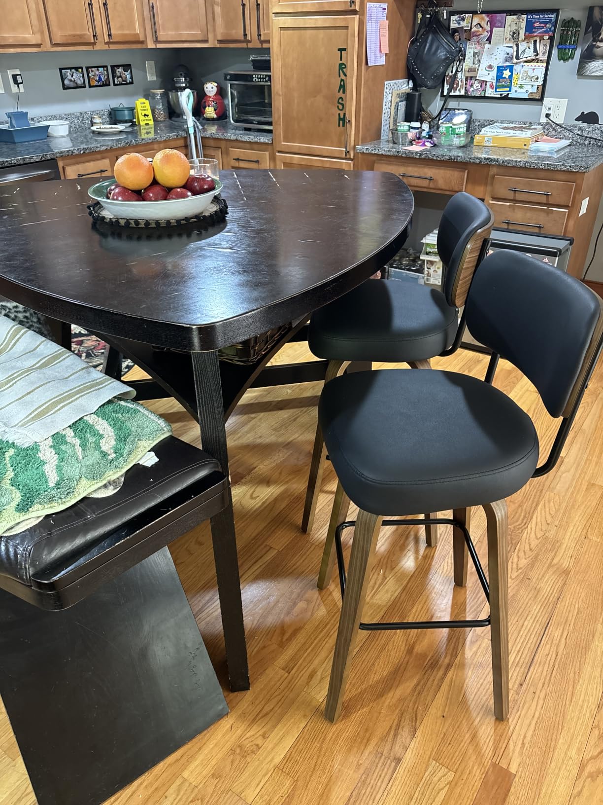 Swivel Bar Stools Set of 3, 26
