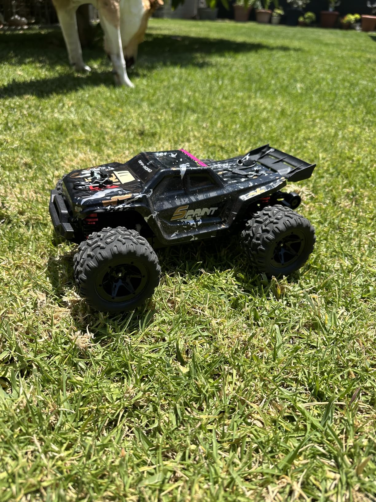 DEERC 9309E RC Cars for Adults 40KPH, All Terrain Fast Remote Control Car | 1/16 Remote Control Monster Truck, 2.4Ghz 4WD Waterproof Electric High Speed Car, Monster Truck W/2 Batteries for Boys & Kids customer photo 1