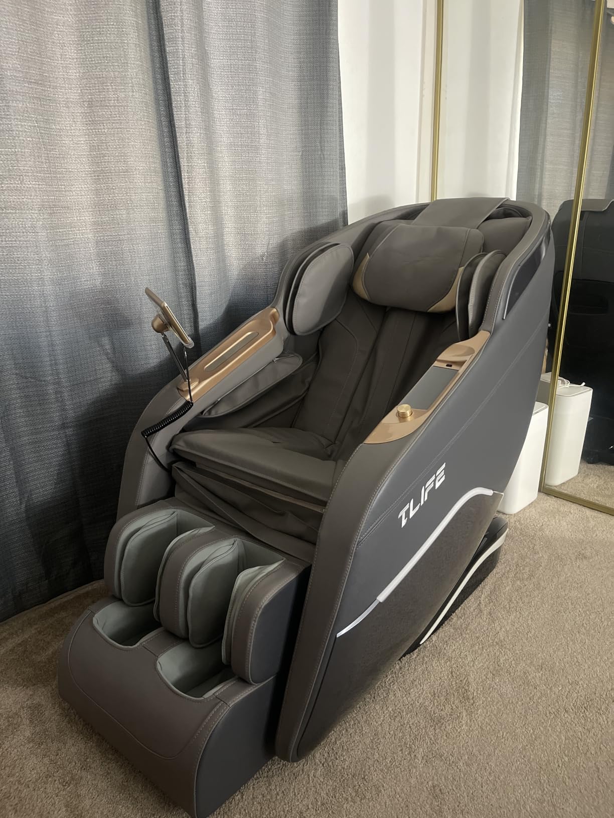 TLIFE Massage Chair Full Body, 160 Degree Zero Gravity Recliner with Body Scan, 50