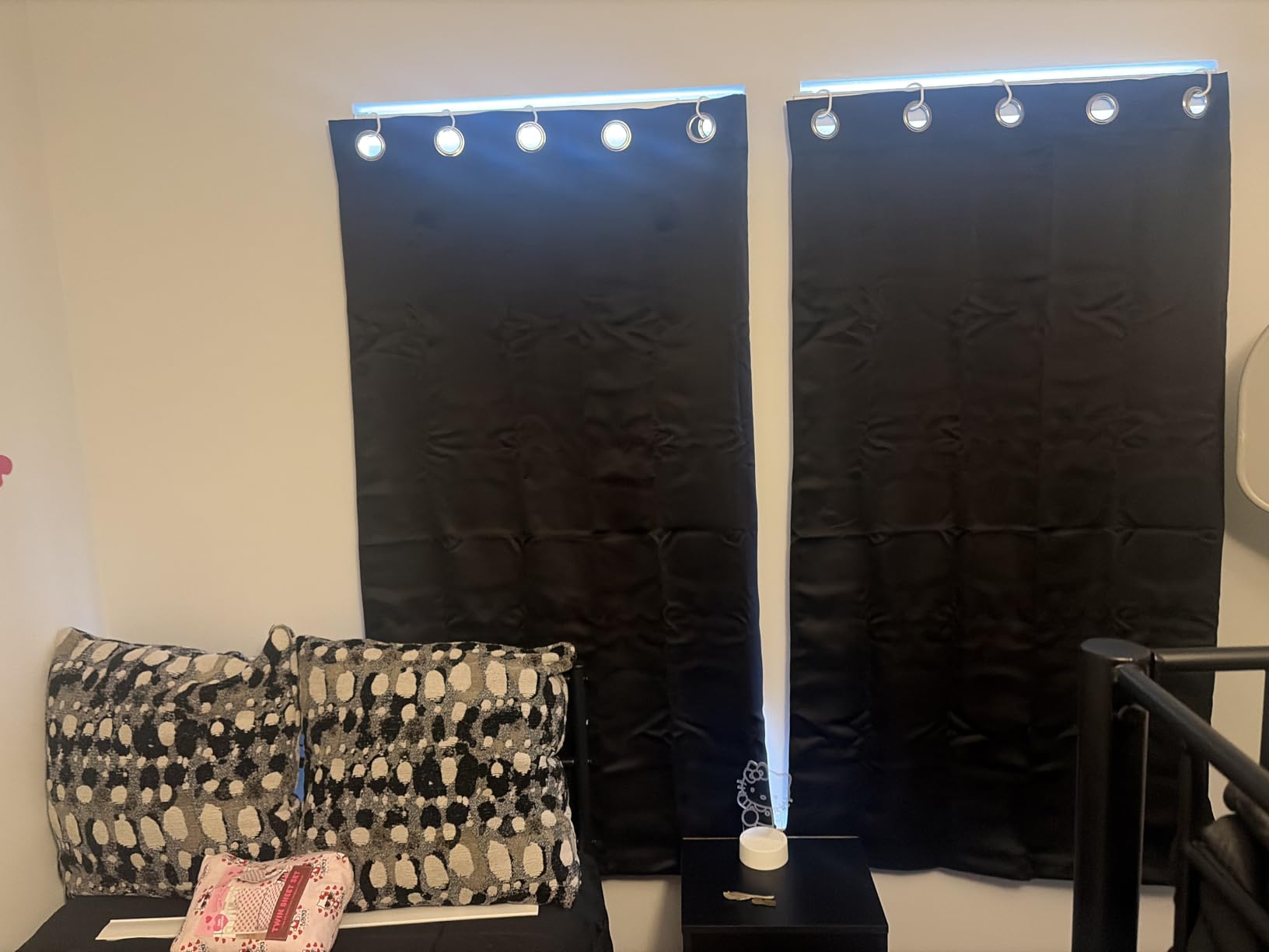 MIULEE Blackout Curtains for Bedroom 2 Panels 40 x 63 Inch Long Black | Thermal Insulated, Living Room Darkening Grommet Drapes, Noise Reducing, Light Blocking Window Treatments customer photo 2