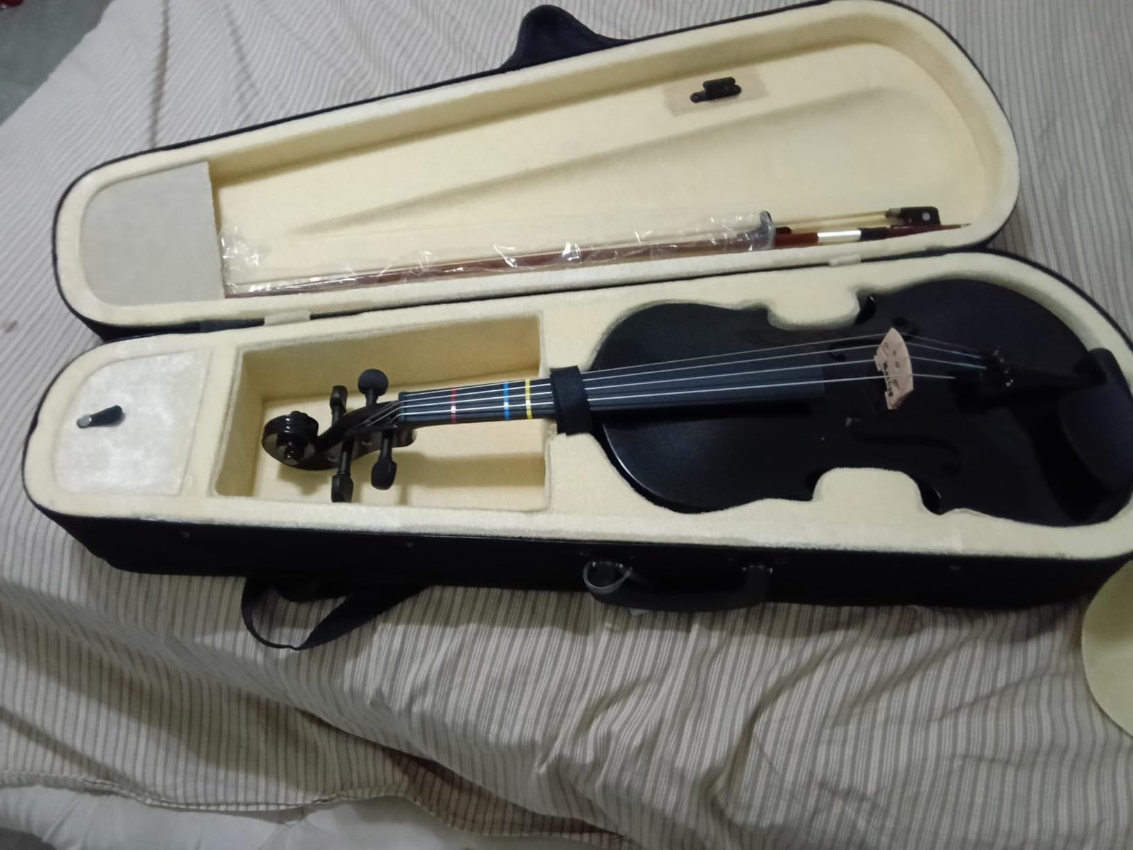 MA350 12inch Solid Wood Viola Satin Antique Finish Student Size Acoustic Viola for Adults, Beginners & Students Complete Starter Kit with Case, Bow, Rosin Professional Setup, Rich Tone customer photo 1