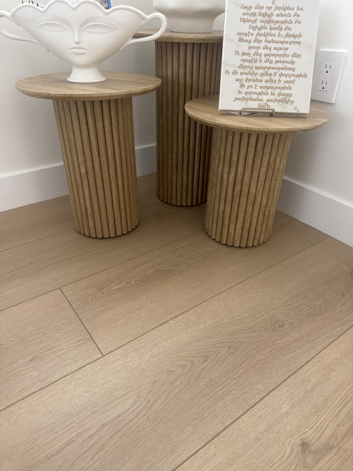 Bifins Round Nesting Coffee Table Set of 3 customer photo 1