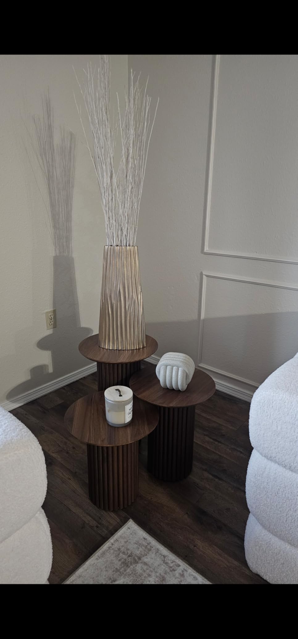 Bifins Round Nesting Coffee Table Set of 3 customer photo 2