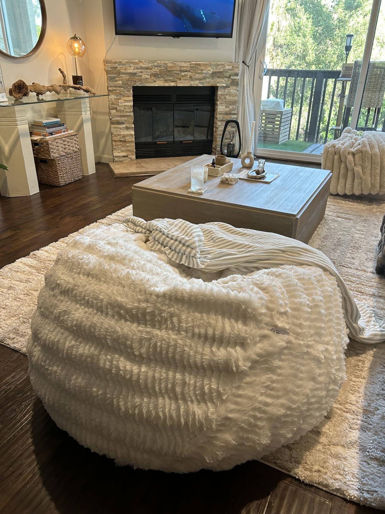 Hobestluk Bean Bag Chair Giant Beanbag Washable LivingRoom 5FT Grey Adult | Memory foam, Ergonomic Design, Breathable Detachable Cover, Removable, Easy Clean, 2-Way-Use, No Assembly Required, Bedroom Dorm customer photo 2