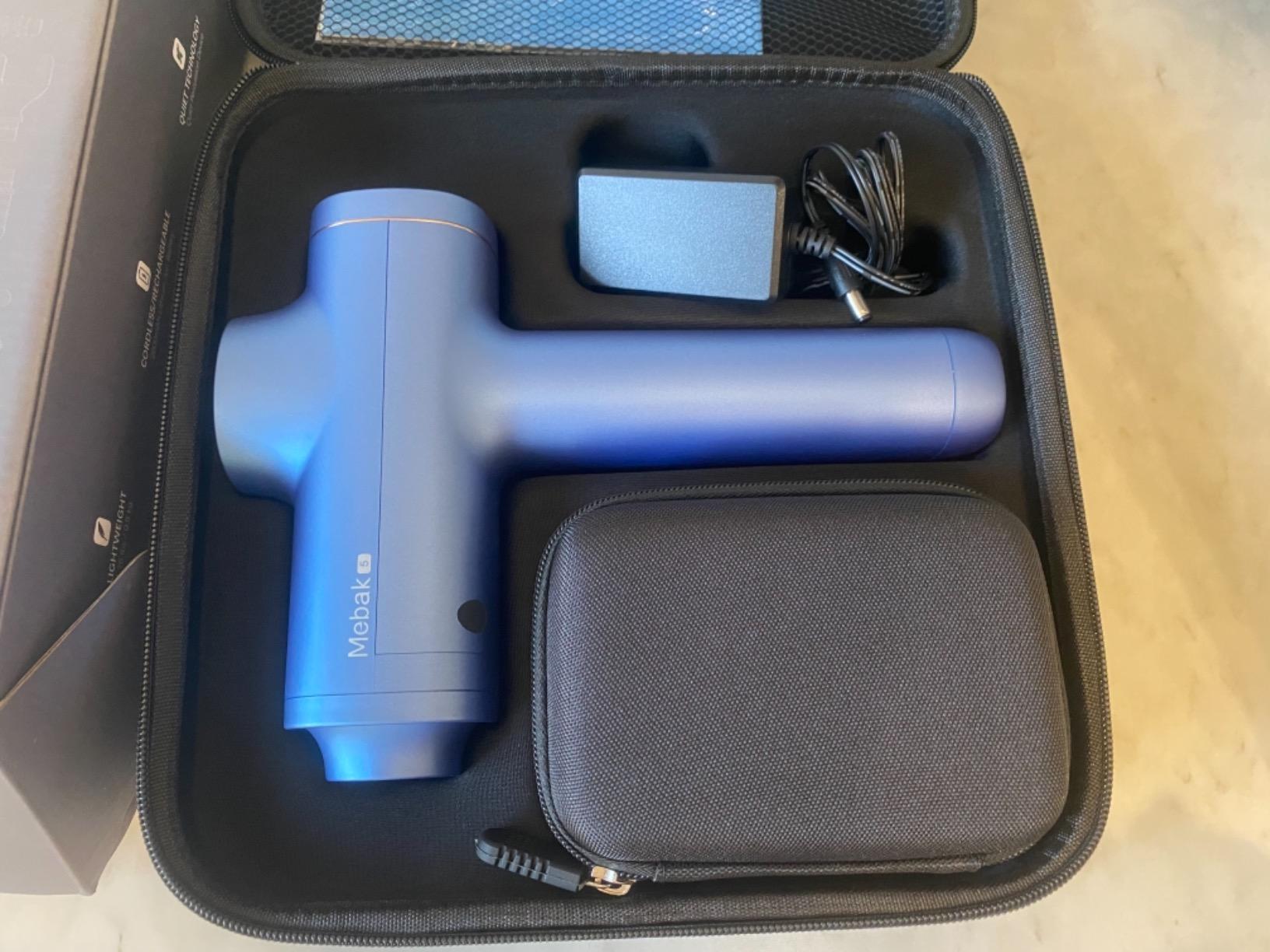 Mebak 7 Massage Gun, Massage Gun Deep Tissue for Pain Relief, Muscle Massager for Home, Office & Gym, 5 Speed Levels customer photo 2