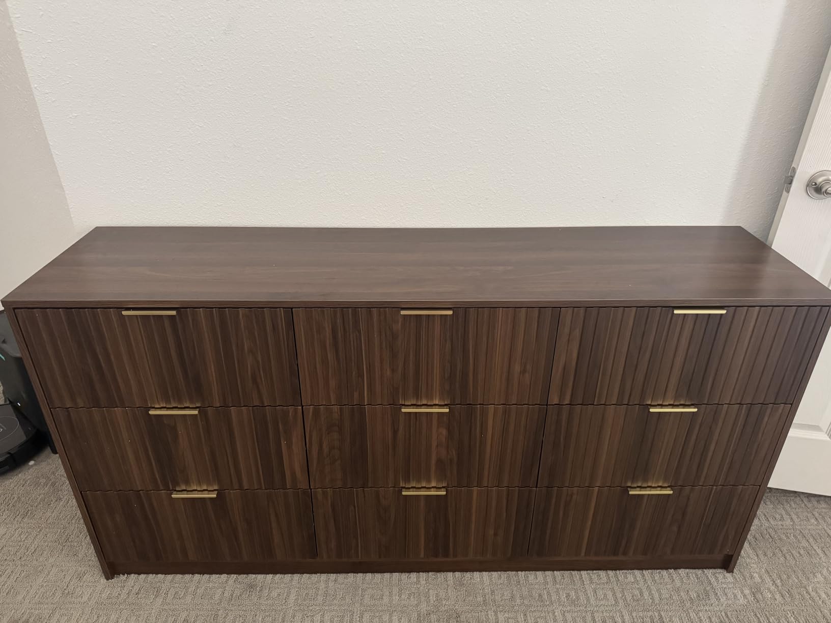MAISONARIA 5 Drawer Dresser for Bedroom, Tall Dresser Chest of Drawers with Gold Handles, 32 Inch Wide Nightstand with for Bedroom, Living Rooms, Offices, and Entryways, Black customer photo 1