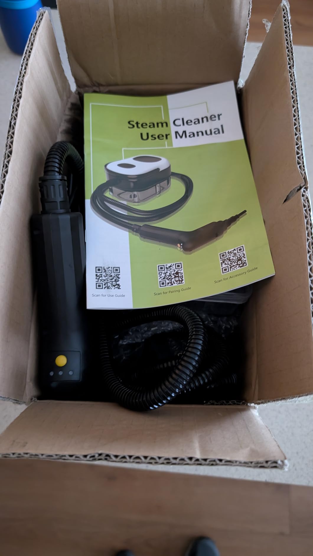 Pressurized Handheld Steam Cleaner for Home, 3-Level Adjustable Steam | 2500W Power,15s Fast Heat-Up & 47.3oz Tank, Multi-Surface Portable Steamer for Cleaning Floor/Grout/Car/Kitchen & bathroom customer photo 1