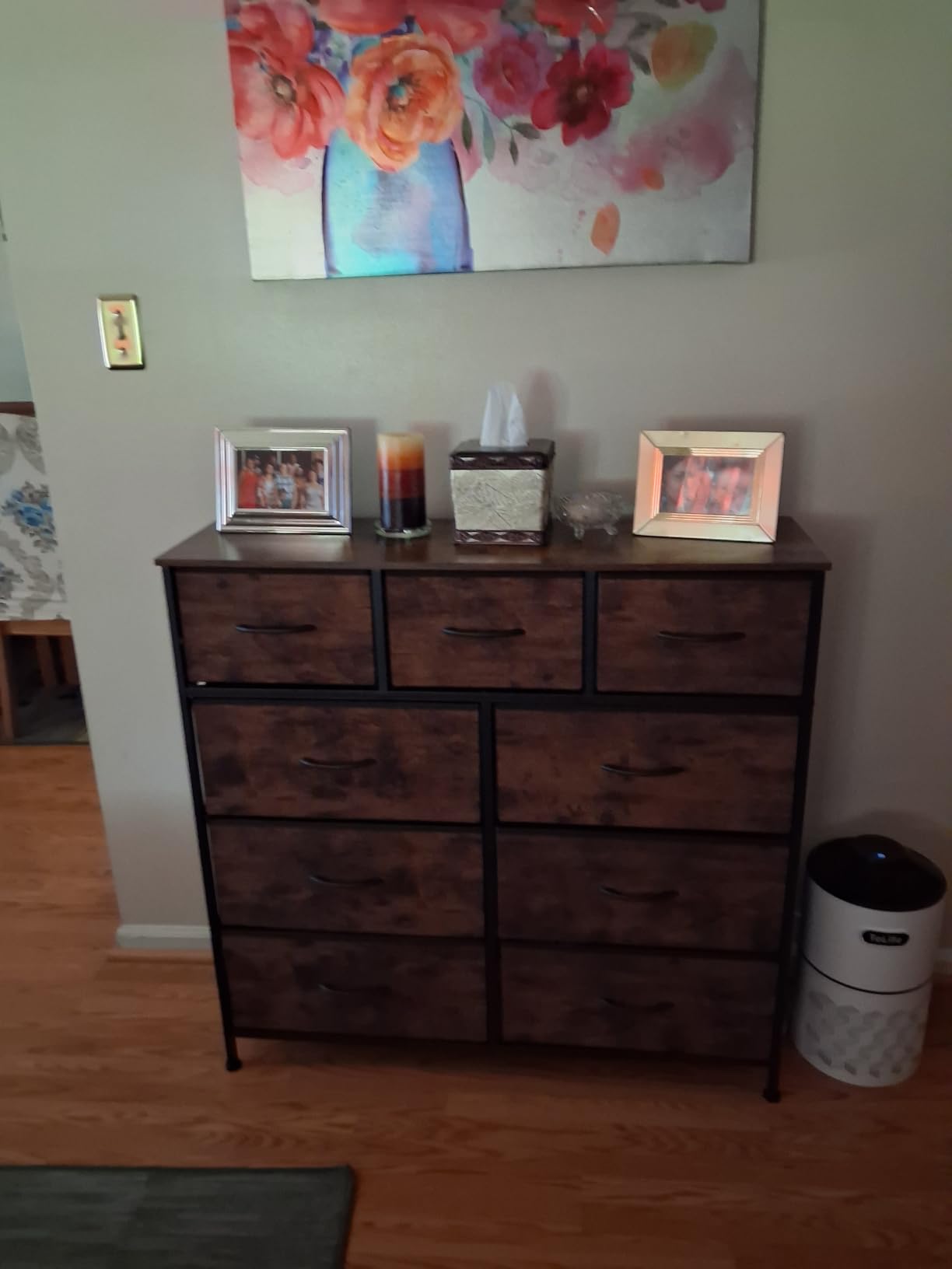SONGMICS BELLAH Collection - Dresser for Bedroom, Chest of Drawers, Storage Organizer Unit, Closet, Entryway, Steel, 6 Drawers, Modern, Ink Black and Ebony Black ULGS123B01S customer photo 1