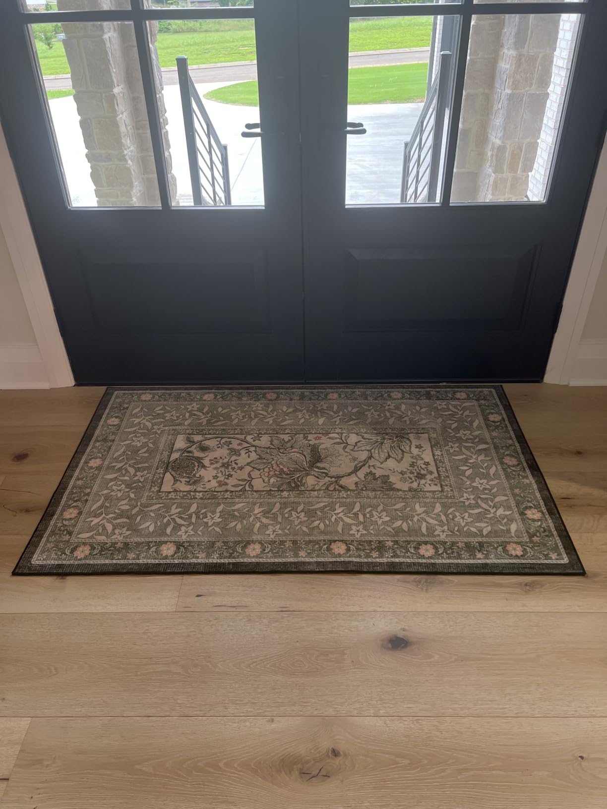 GarveeHome Provence 8x10 Area Rugs for Living Room, Botanical Grove Sage Green Cottagecore Washable Rug for Bedroom Dining Nursery Low-Pile Vintage Large Carpet customer photo 2