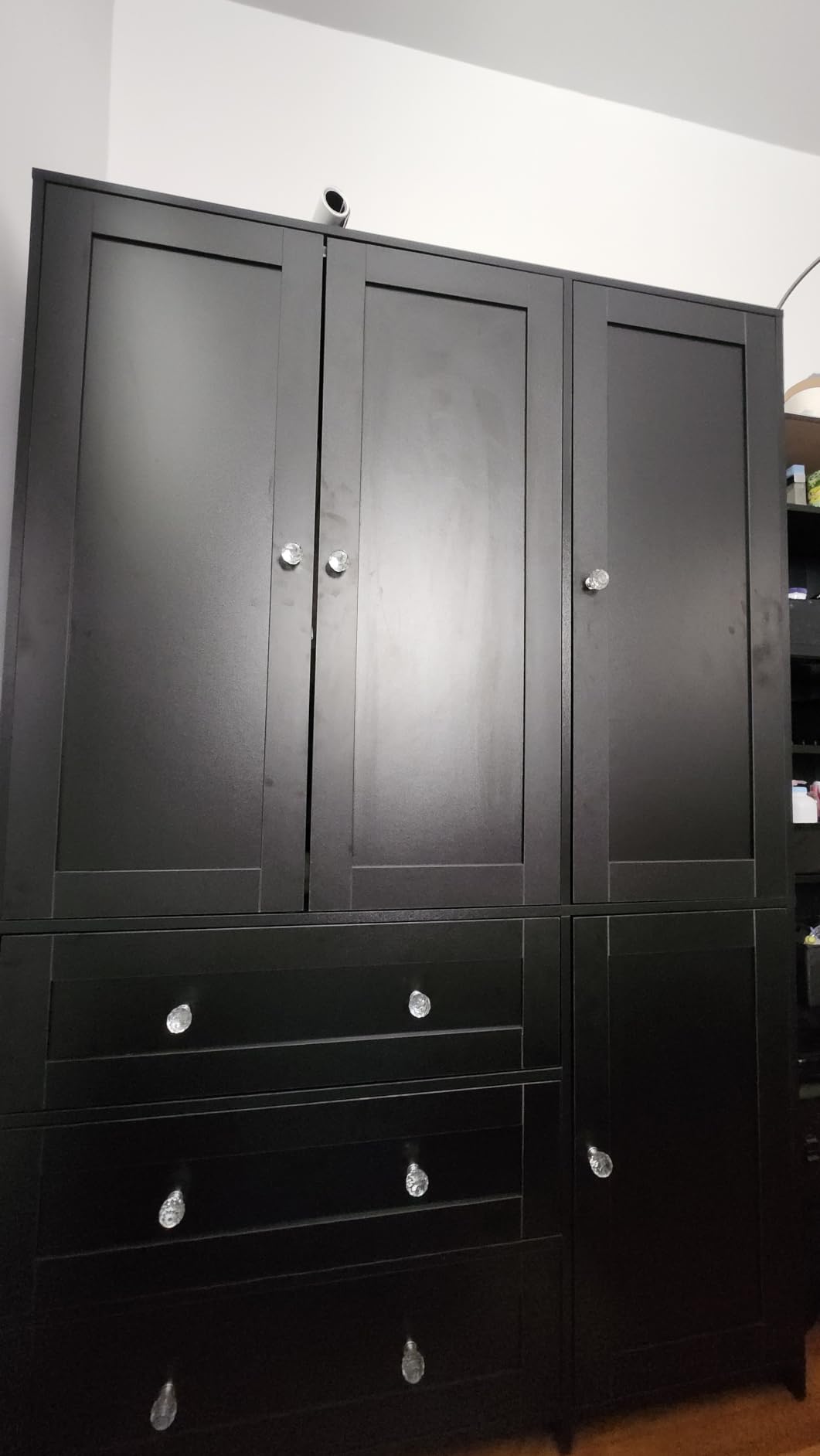 VOWNER Armoire Wardrobe Closet with Drawers and Mirror, 71