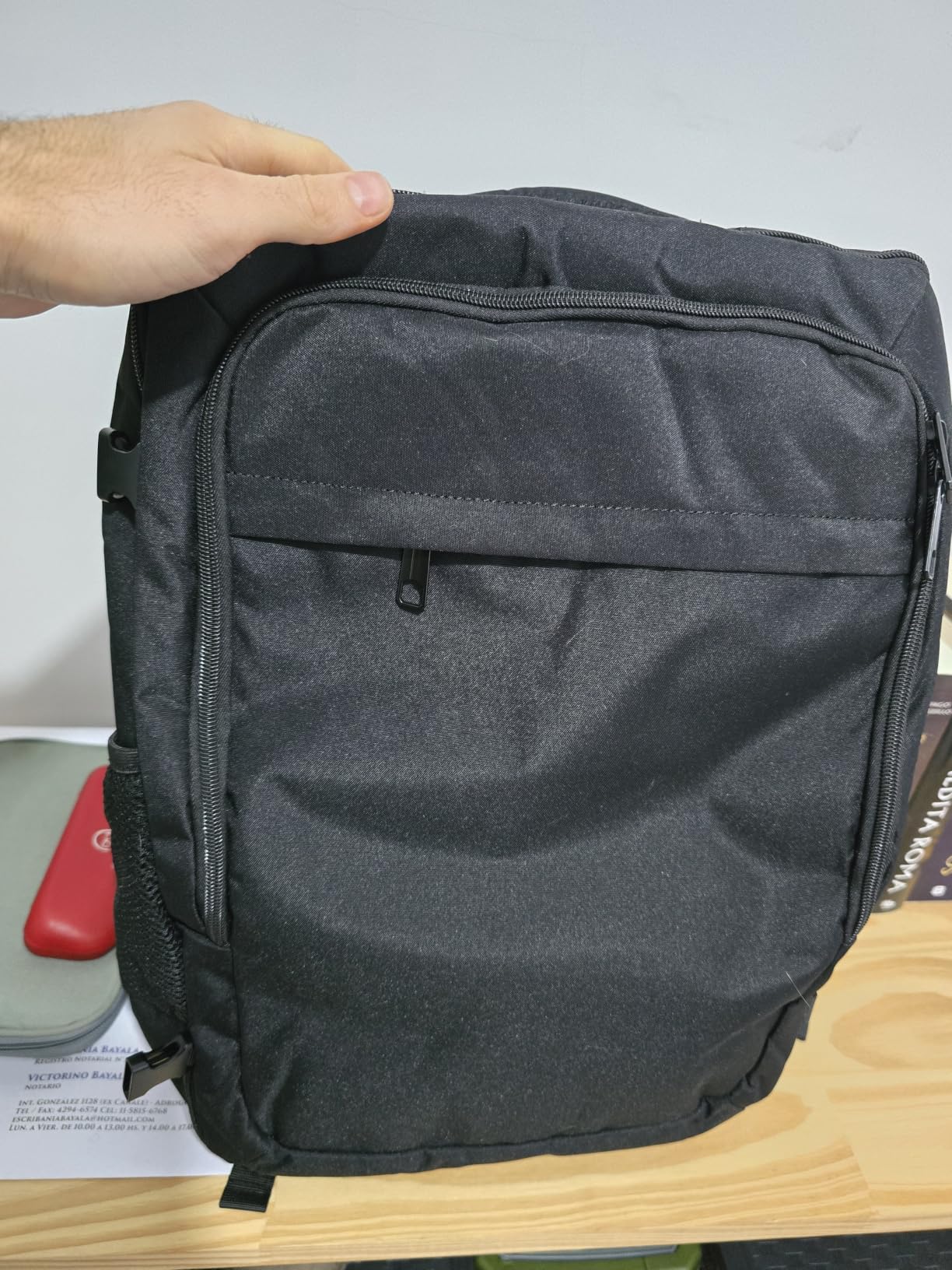Carry on Backpack for 1-10 Days Trips, Extra Large 40L-50L Travel Backpack TSA Approved, Expandable Laptop Bagpack, Water Resistant Bag Compatible with 17.3 inch Laptops, Black customer photo 1