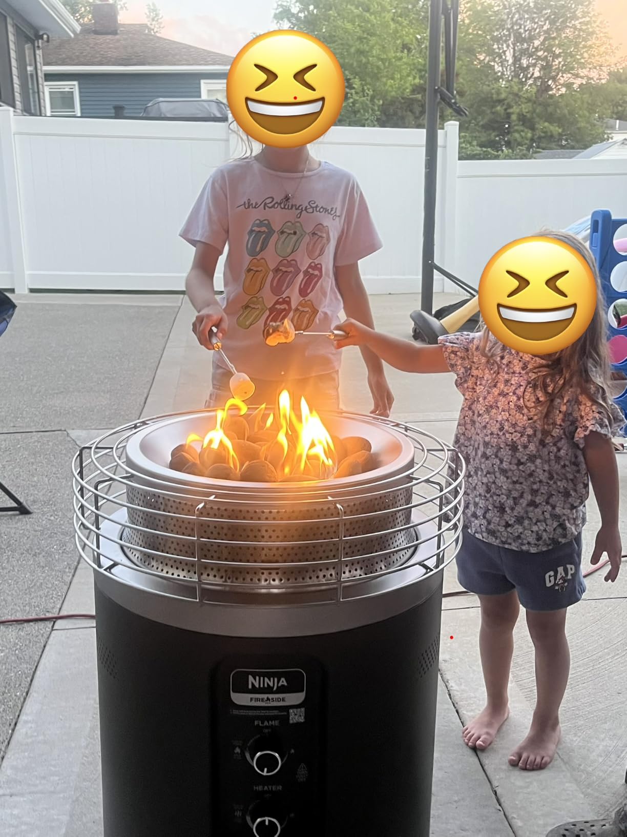 Ninja Fireside360 Outdoor Heater and Fire Pit | 3 Modes with Flame and Heat Settings | Portable Smokeless Propane Design for Patio Deck and Camping | 80,000 BTU | Black | OF101BK customer photo 1