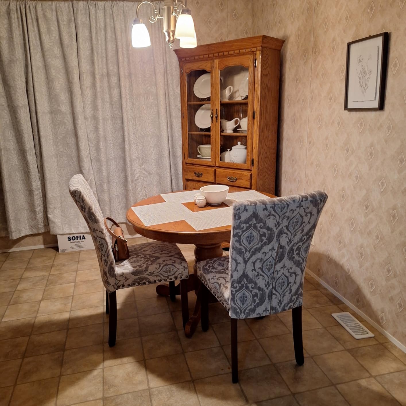 COLAMY Upholstered Dining Chairs Set of 4, Beige | Linen Beige Kitchen Room Chairs with High Back, Dining Room Chairs for Round Kitchen Table or Small Dining Room customer photo 2