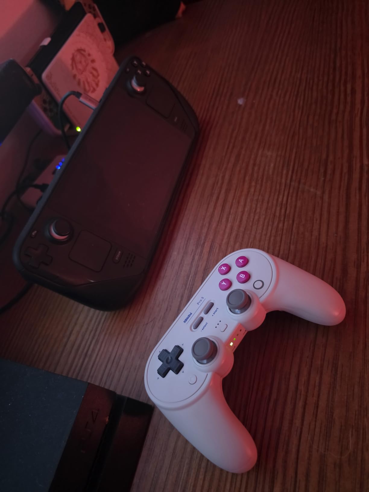8BitDo Pro 3 Bluetooth Controller for Switch/Switch 2 - TMR Joysticks, Swappable ABXY Buttons, Pro Back Buttons, Charging Dock, Hall Effect Triggers, for Windows, Apple, SteamOS, Android - Purple customer photo 1