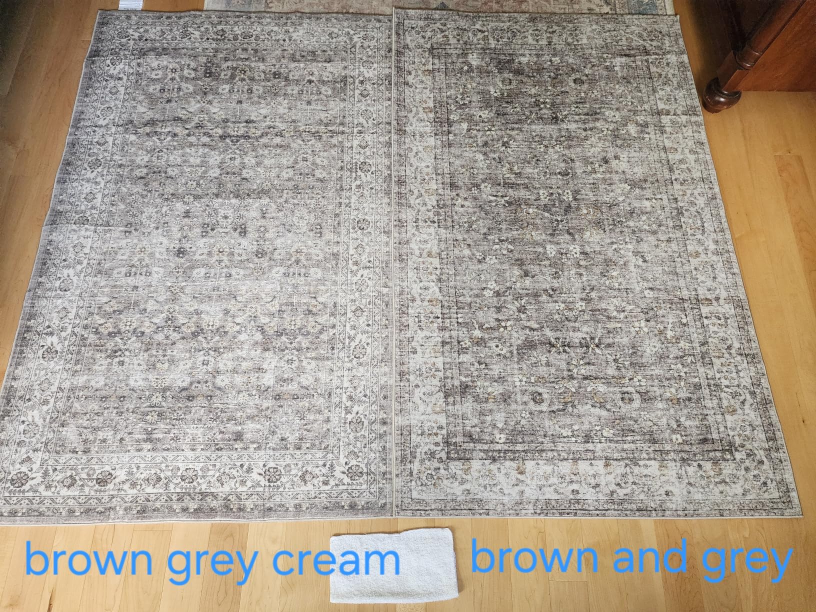 Machine Washable Rugs for Living Room: 9x12 Area Rugs for Bedroom Vintage Stain Resistant Non Slip Low Pile Lightweight Boho Carpet for Kitchen Dining Room Farmhouse Kids Room Nursery customer photo 1