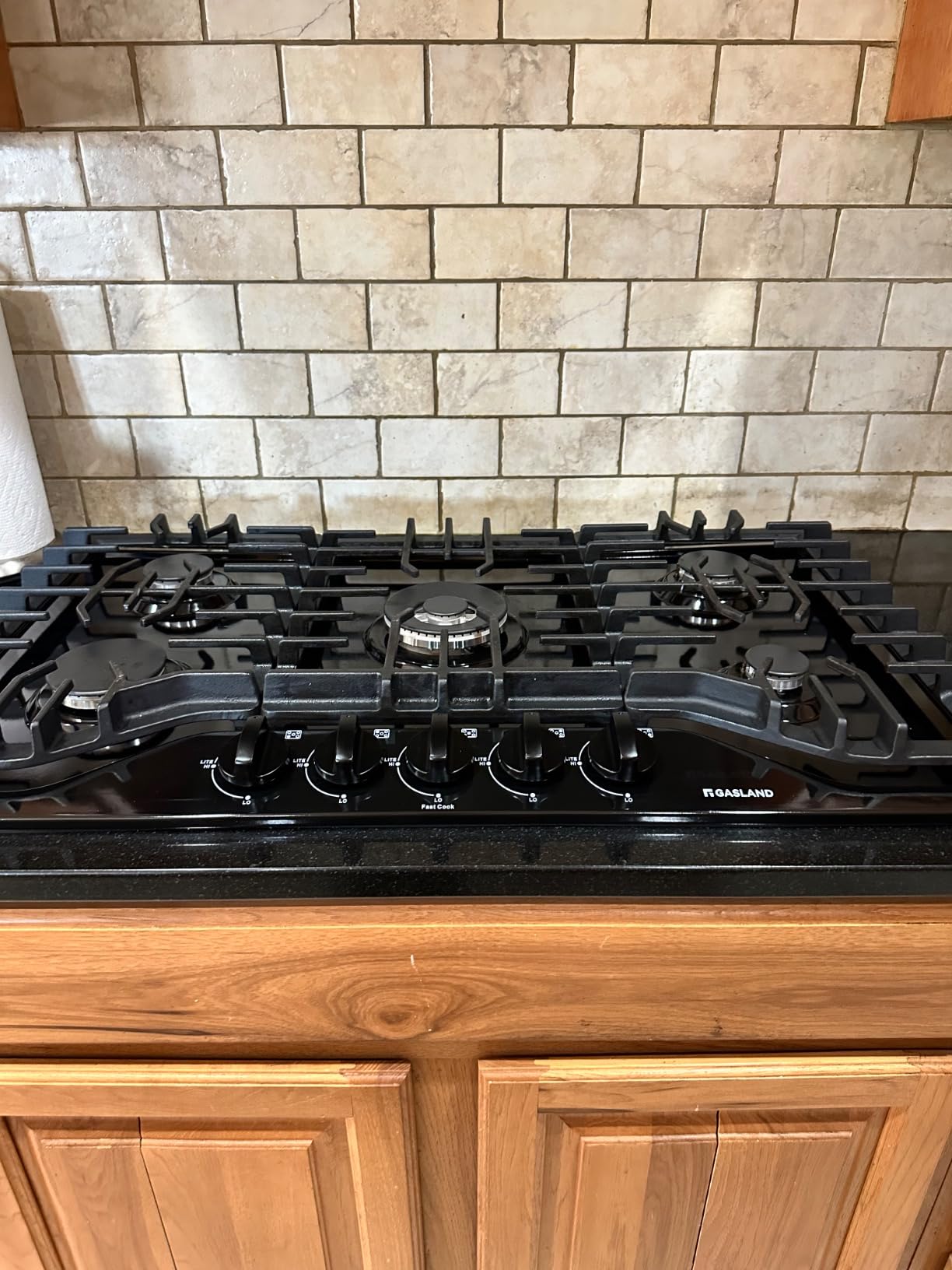 GASLAND Gas Cooktop 30 Inch Black, 5 Burner Propane Stove Top | Built-in Gas Cooktops NG/LPG Convertible, Plug-in with Thermocouple Protection, CSA Certified customer photo 2