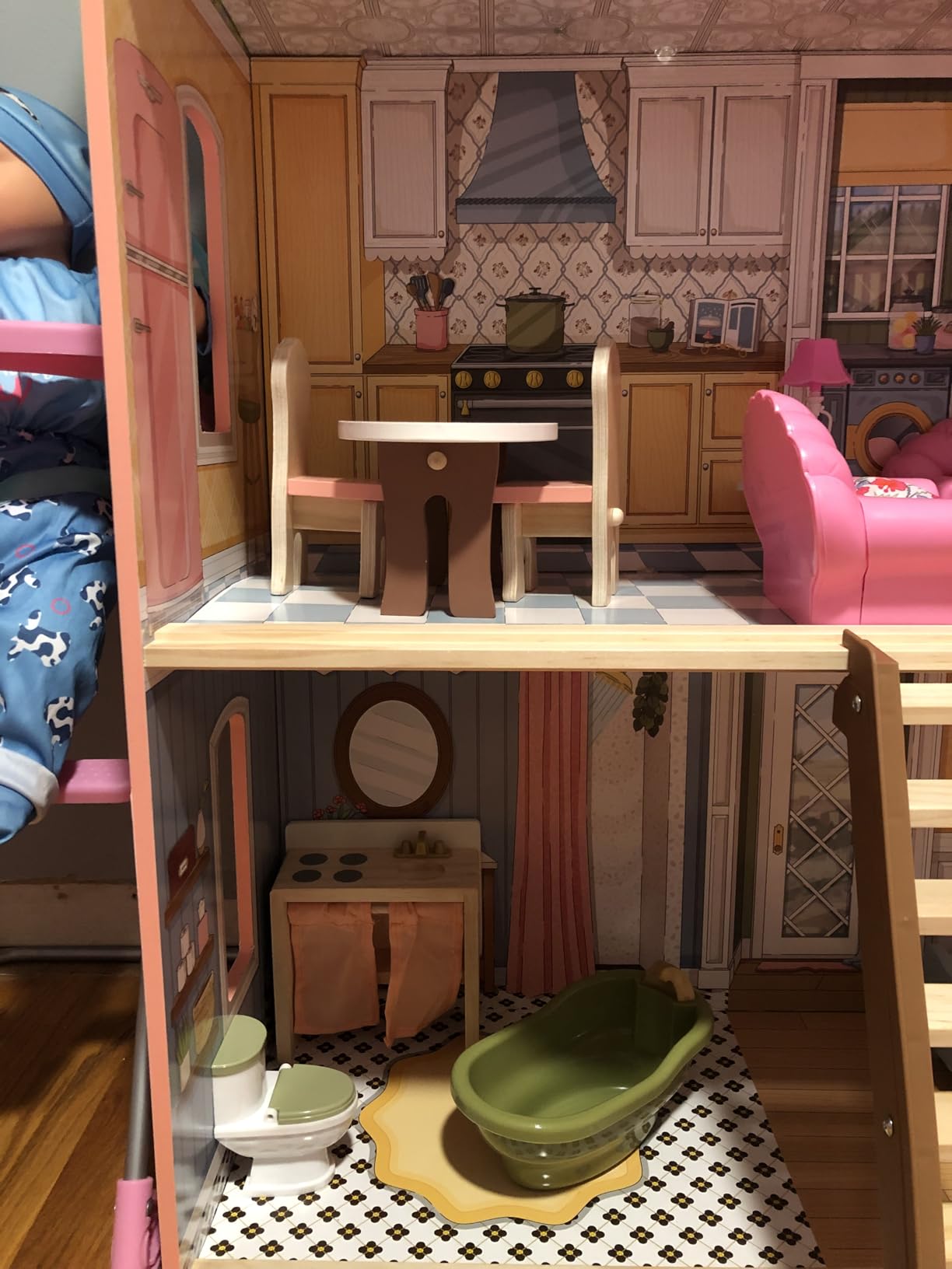 KidKraft Charlotte Wooden Dollhouse with 15 Accessories, for 12