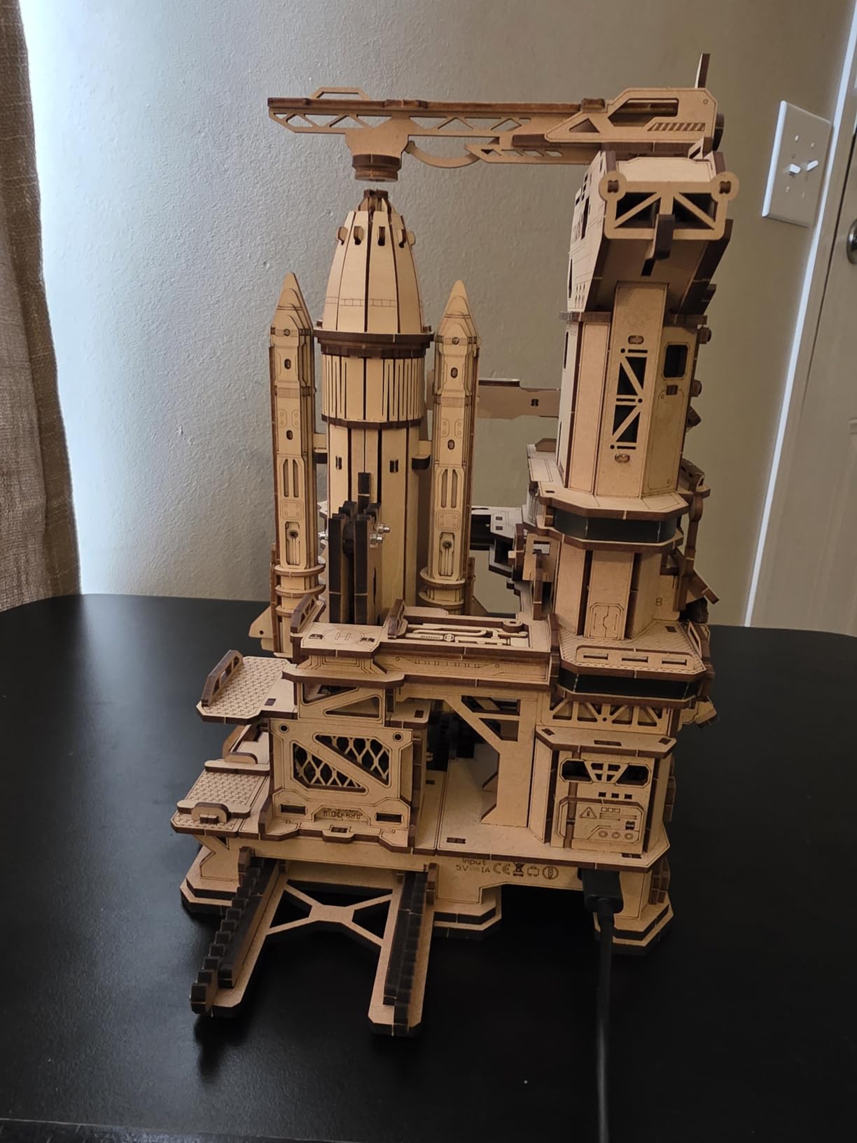 ROKR 3D Puzzles for Adults Space Shuttle, Interactive DIY Building Model with Lighting, Airplane Wooden Puzzles, Desk Decor, Engineering Gifts for Adults Men Teens 14+, STEM Project customer photo 1