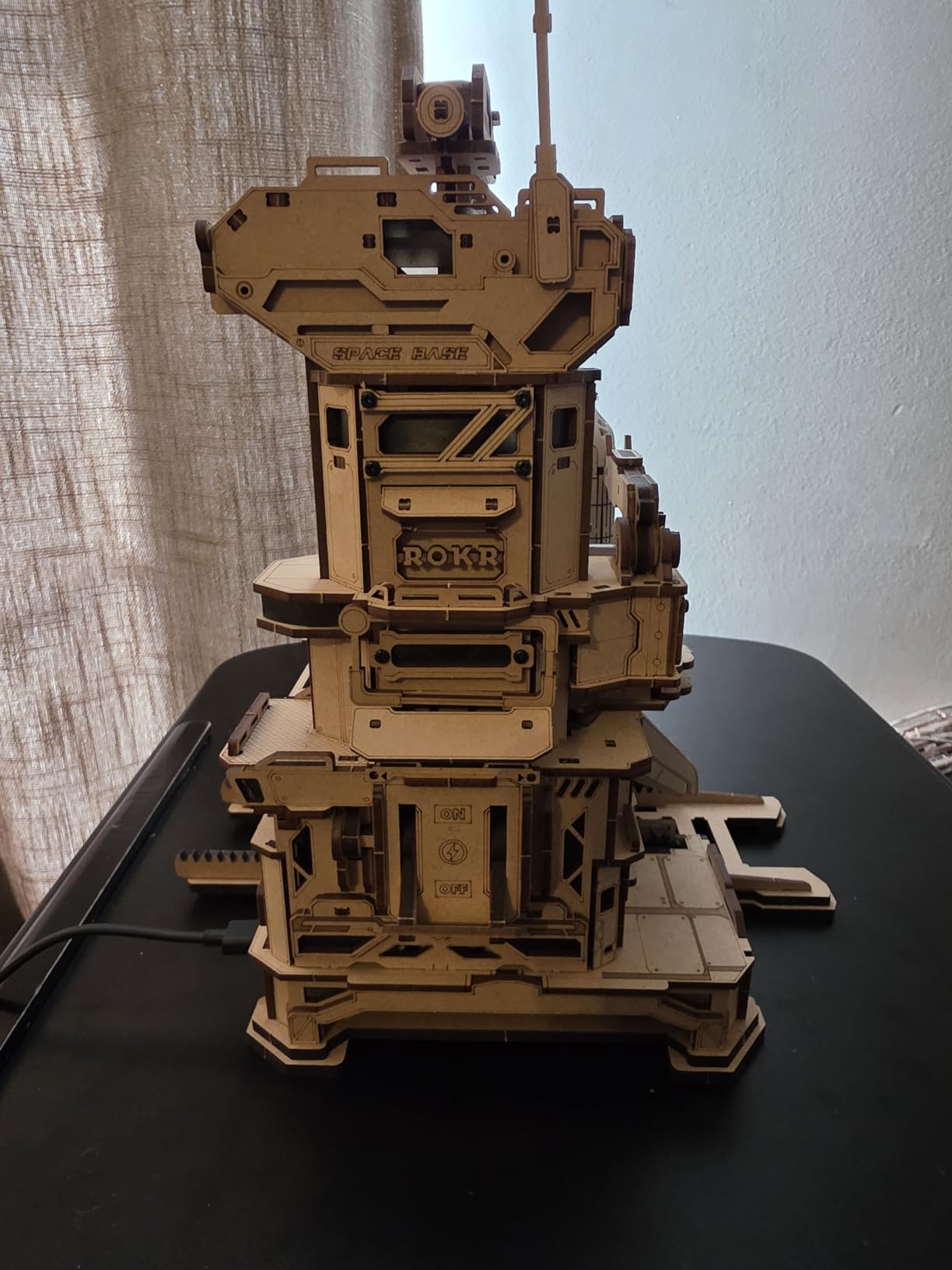 ROKR 3D Puzzles for Adults Space Shuttle, Interactive DIY Building Model with Lighting, Airplane Wooden Puzzles, Desk Decor, Engineering Gifts for Adults Men Teens 14+, STEM Project customer photo 2