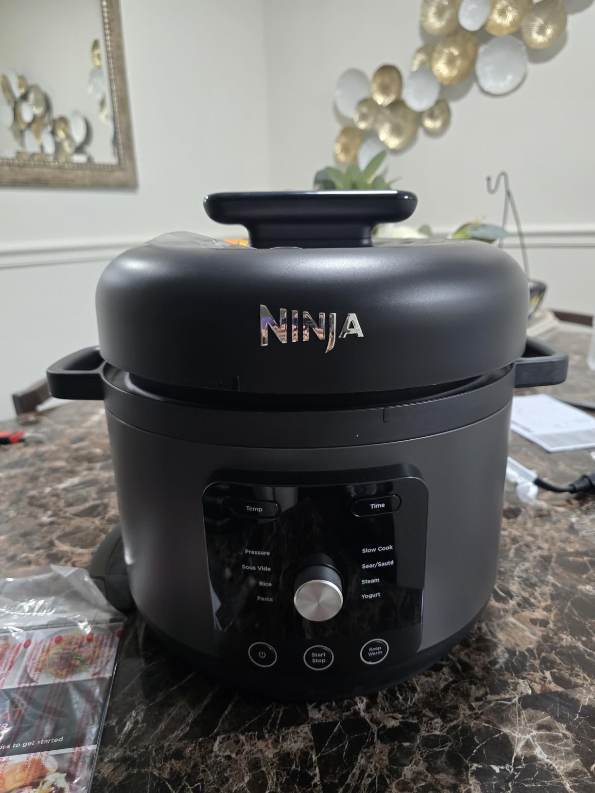 Ninja HyperHeat 9-in-1 Electric Pressure Cooker | 6.5 Qt Multi Cooker with Sear/Saute, Slow Cooker, Rice Cooker, Sous Vide | 1200W | Fast Cooking, PFAS-Free Pot | Stone Purple | PC201SP customer photo 2