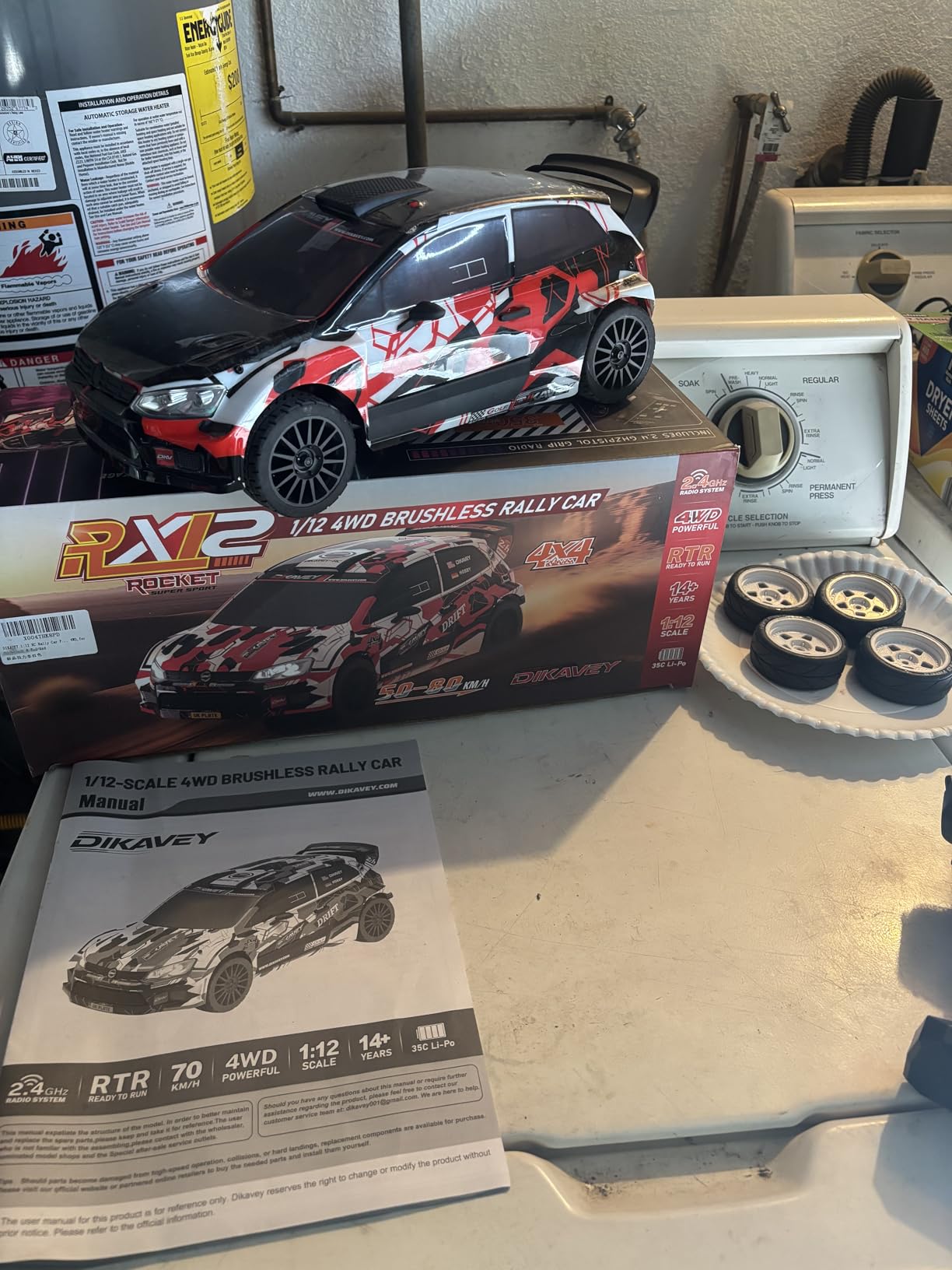 1:12 RC Rally Car Fast Max 50 MPH, Drift Car with Gyro 4X4, Brushless Fast RC Cars with 3S 2200 mAh Battery, 1/12 Remote Control Cars for Adults for 4WD, for Racetrack & Mud (Red) customer photo 1