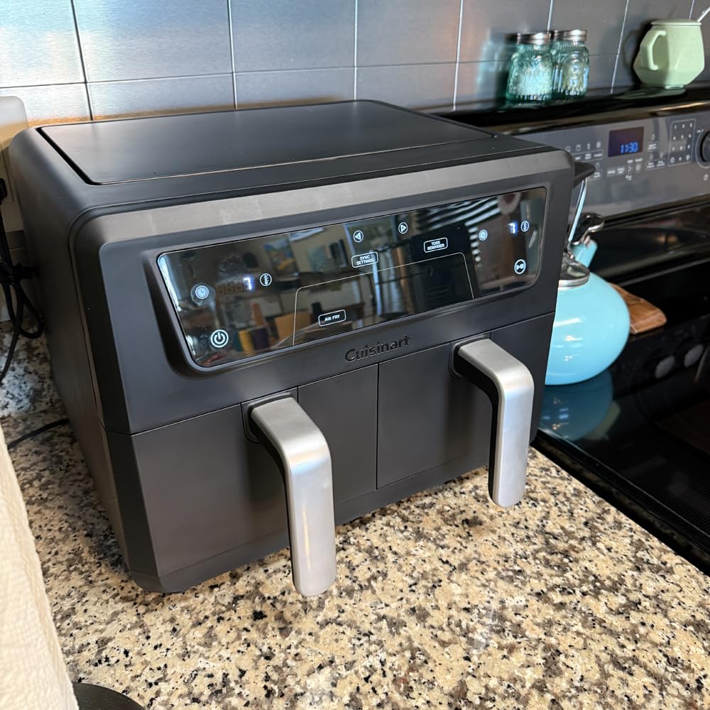 Cuisinart Dual Basket Air Fryer, 2-4.25 QT Baskets, Total 8.5 QT, 4 Functions Air Fry, Roast, Bake and Keep Warm, Features Sync Finish and Sync Settings, Toss Reminder, Auto Warm Mode and Auto-Pause customer photo 2