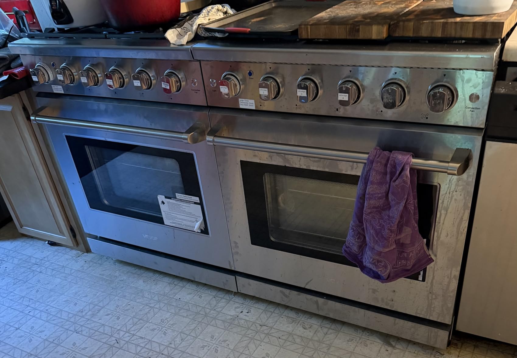 VEVOR Gas Range Oven, 30 Inches Width, Freestanding Stainless Steel Stove and Oven with 5 Sealed Cooktop Burners, Easy Reach Racks, Storage Drawer, 4.8 Cu. Ft. Capacity customer photo 1