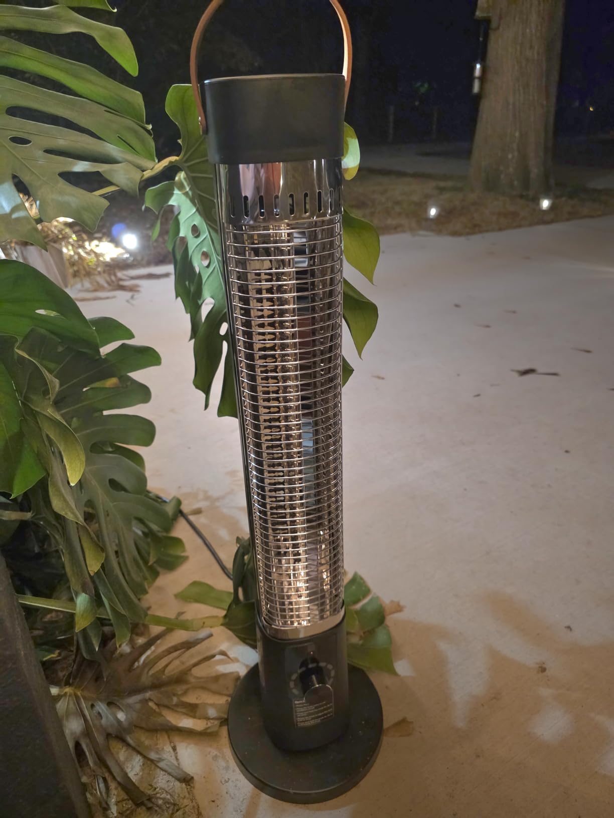 Patio Heater for Outdoor Use, Infrared Electric Outdoor Heater, 1500W Instant Heating, 60-Degree Oscillation, 9 Heat Levels, 9H Timer, Remote, White, 32.2