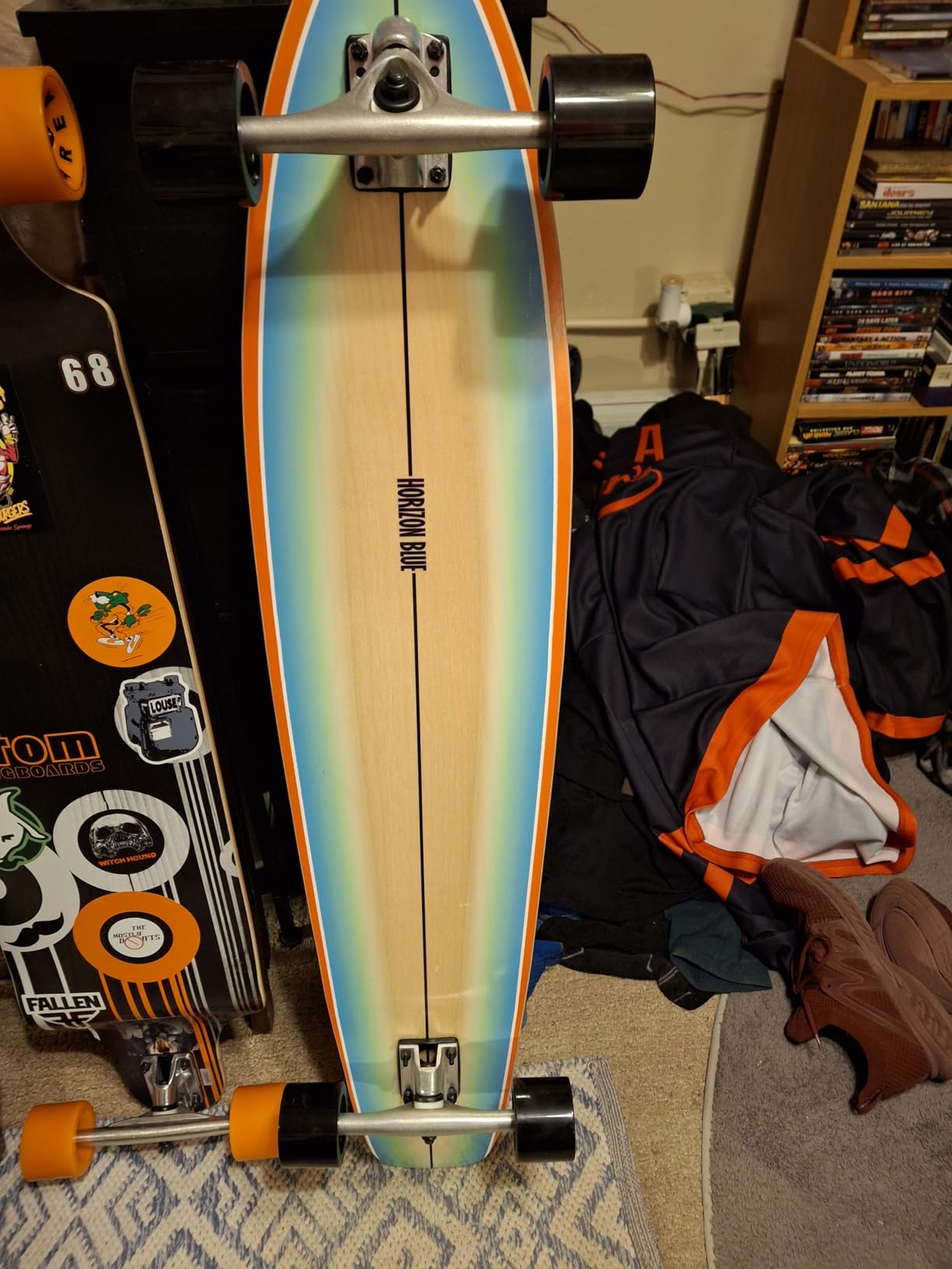 HORIZON BLUE 39inch Drop Through Longboard Complete Cruiser Skateboard customer photo 1