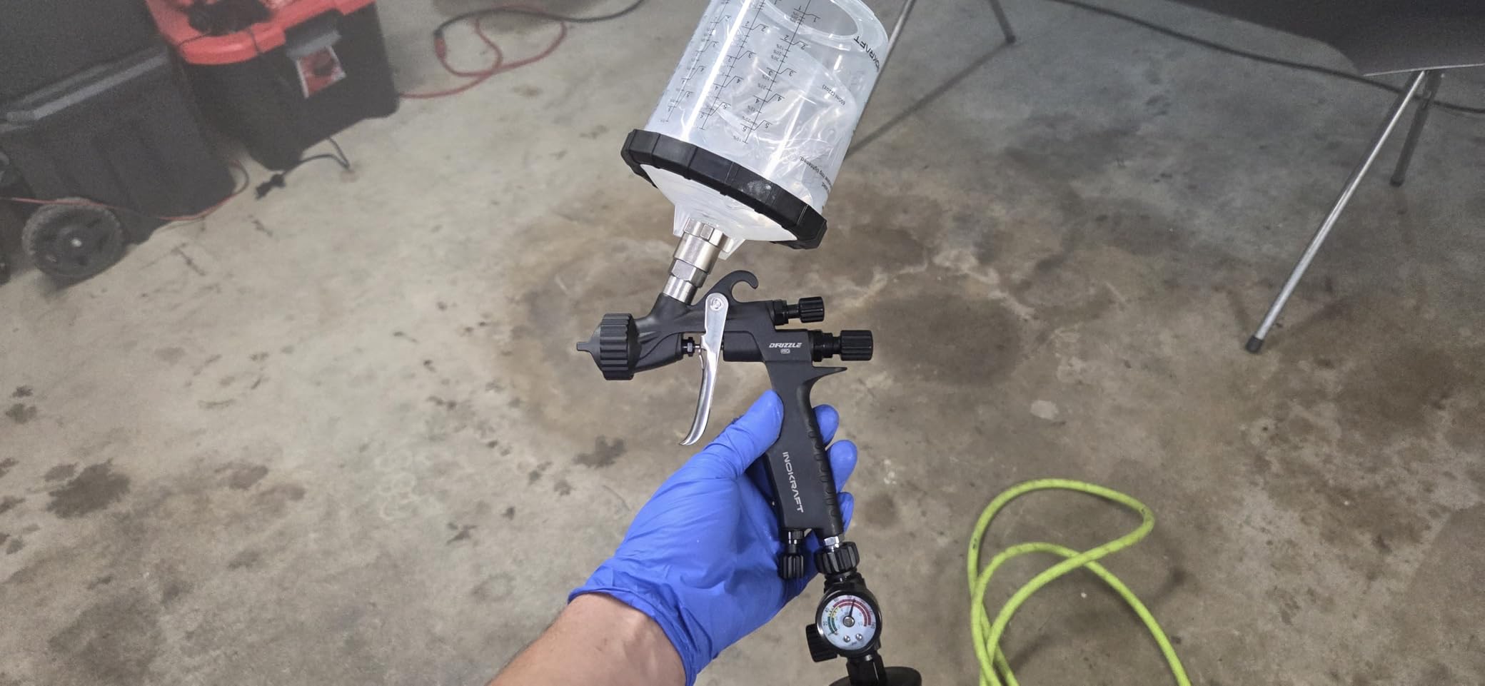 InoKraft Drizzle Pro LVLP Spray Gun with 1.3B/1.3C Nozzles and Accessories | Precise Low-Overspray Performance, Ultra-Light 340g Design, Ideal for Automotive and Industrial Coatings customer photo 1