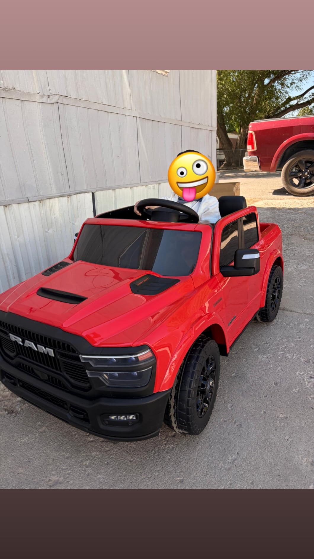 24V 160W Licensed RAM 2500 Ride on Toy for Big Kids, 2 Seater Ride On Car with Remote Controll, Ride on Truck w/4-Wheel Suspension, Truck Bed Storage, Dual-Speed Modes, Soft Start & Stop (Pink) customer photo 1