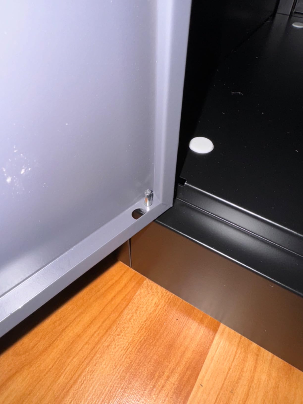 Wide & Deep Metal Storage Cabinet with Hanging Rod, Black Broom Closet Storage Cabinet with Lock, 72