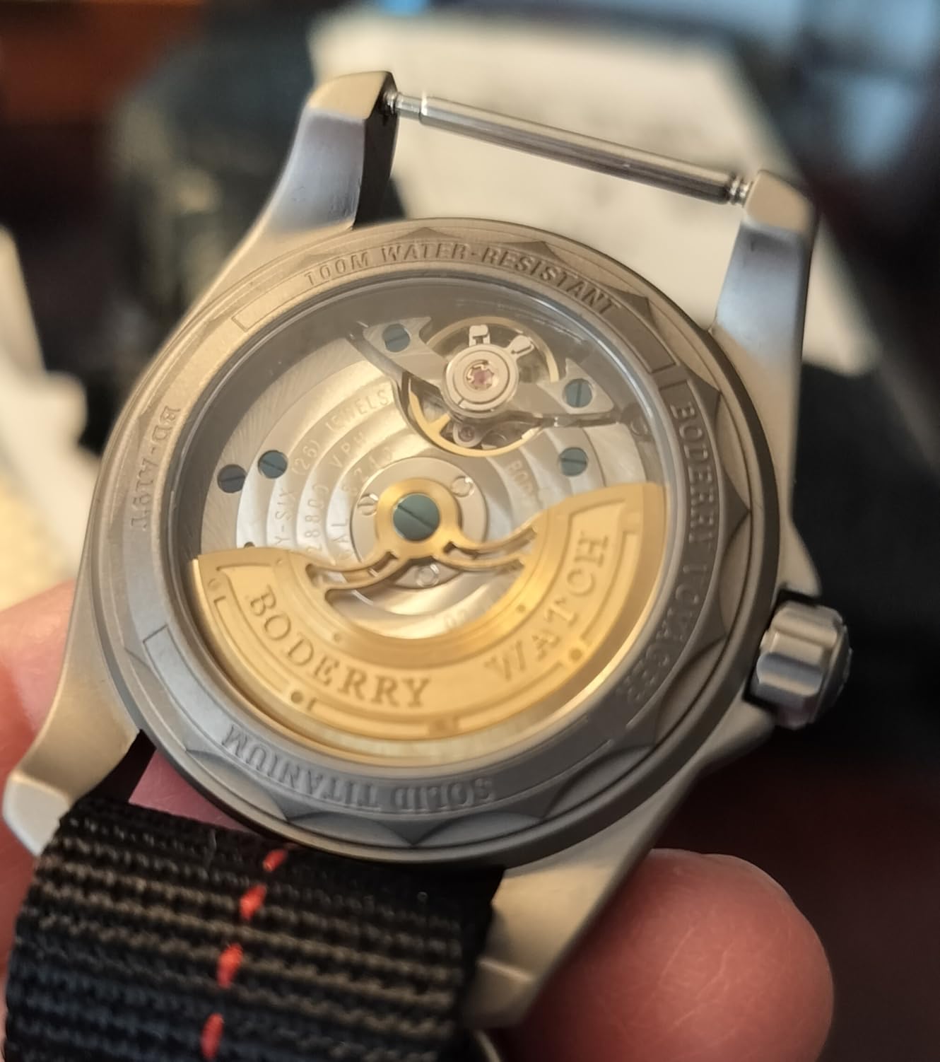 BODERRY Automatic Watch for Men, Full Titanium Field Watch, 72HR Power Reserve, 100M Waterproof, Sapphire Crystal, Luminous Hands-Voyager S72 customer photo 2