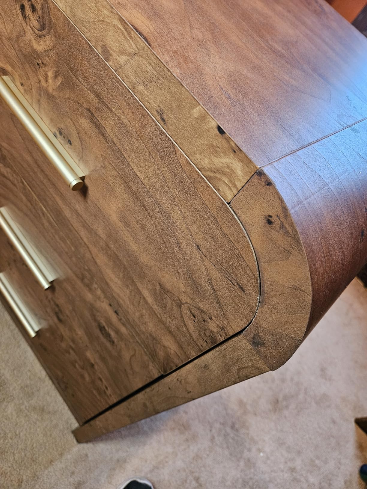Curved 9-Drawer Dresser for Bedroom, 63