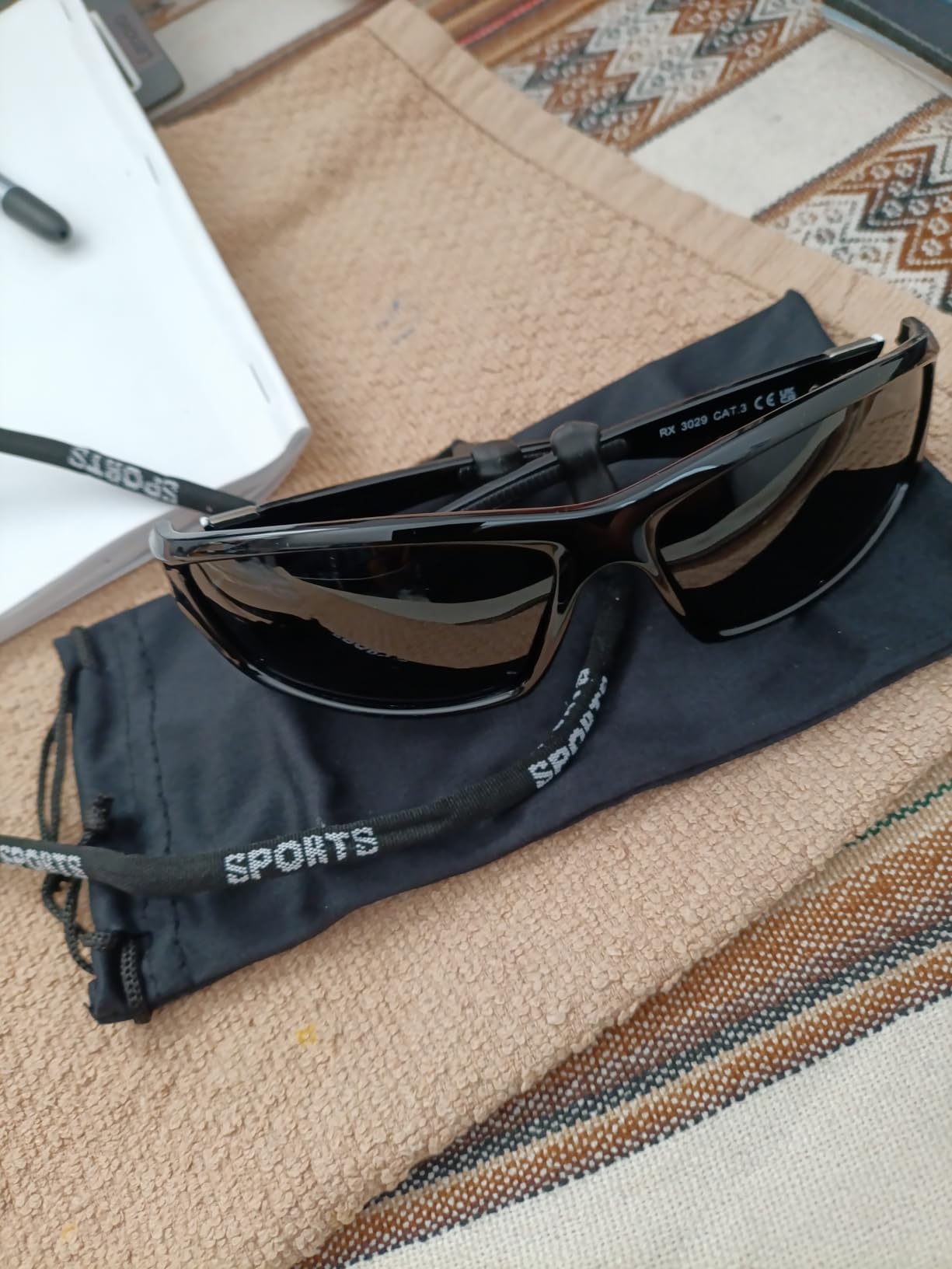 Polarized Sports Wrap Around Sunglasses Men Fishing Running Golf | Mens Womens Sunglasses Pack UV Protection customer photo 2