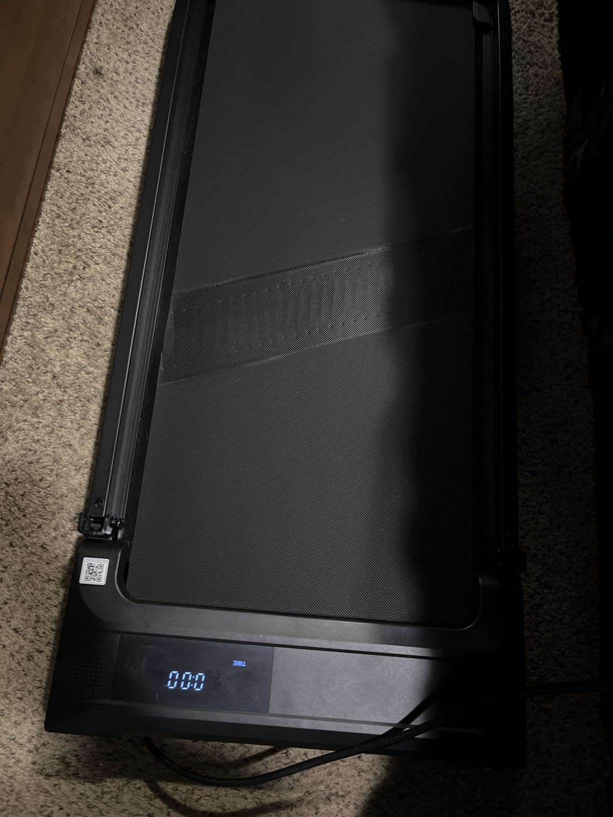 Walking Pad Treadmill for Home - Folding Treadmills with Handle Bar Portable Compact Fold up Indoor Foldable Handles Electric Walk Pads Small Spaces Mini Running Quiet Under Bed Office customer photo 1