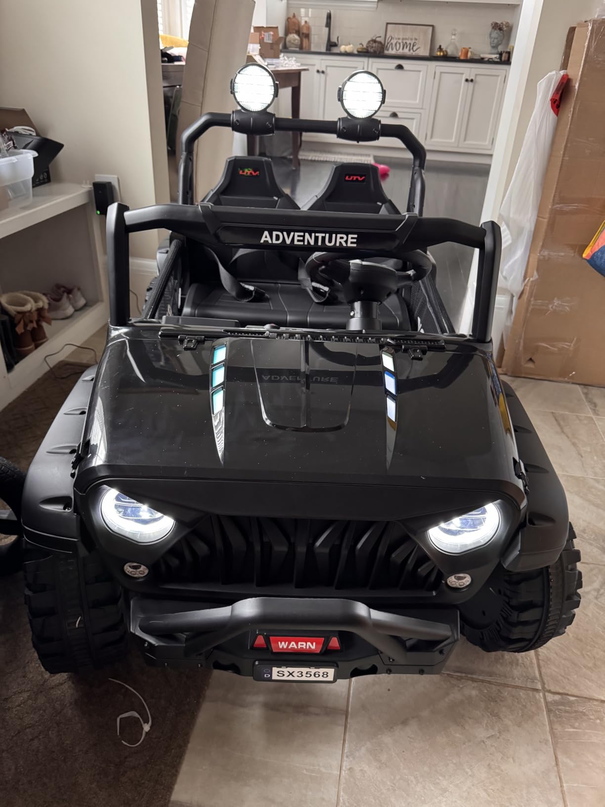 Garvee 24V Kids Electric Ride On Car with 4 x 45W Powerful Motors, Parent Remote Control & Manual Driving, Safety Speed 3-5 MPH, MP3 Player, Smooth Start, for Ages 3-8, Pink customer photo 2
