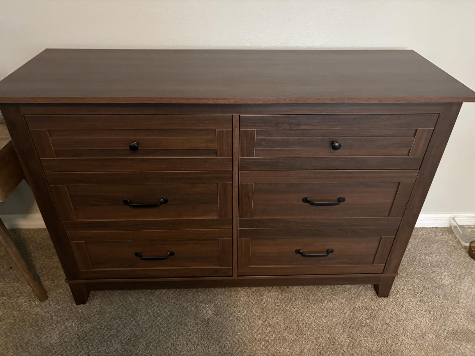 GarveeHome 5 Dresser for Bedroom, 41.3 in Tall Vertical Drawer Dresser with Large Storage, Freestanding Wooden Closet Chest, Walnut customer photo 1