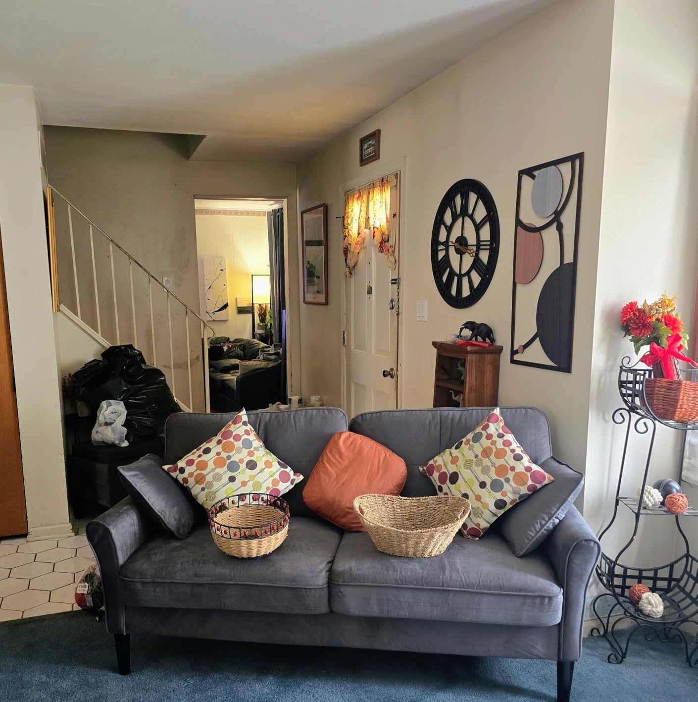 Loveseat Sofa, 69 Love Seat Couches, Comfy Velvet Small Couches (White) customer photo 1