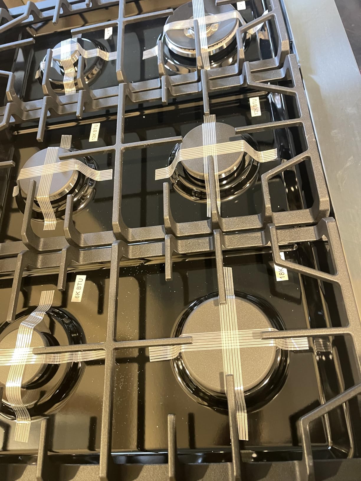 AAOBOSI 36 Inch Gas Range Oven, Smart Air Fryer Self Clean Oven | 6 Cu.Ft 6 Sealed Cooktop Burners, Freestanding Stainless Steel Convection Oven Heavy Duty Gas Stove with Halogen Light, NG/LPG customer photo 1